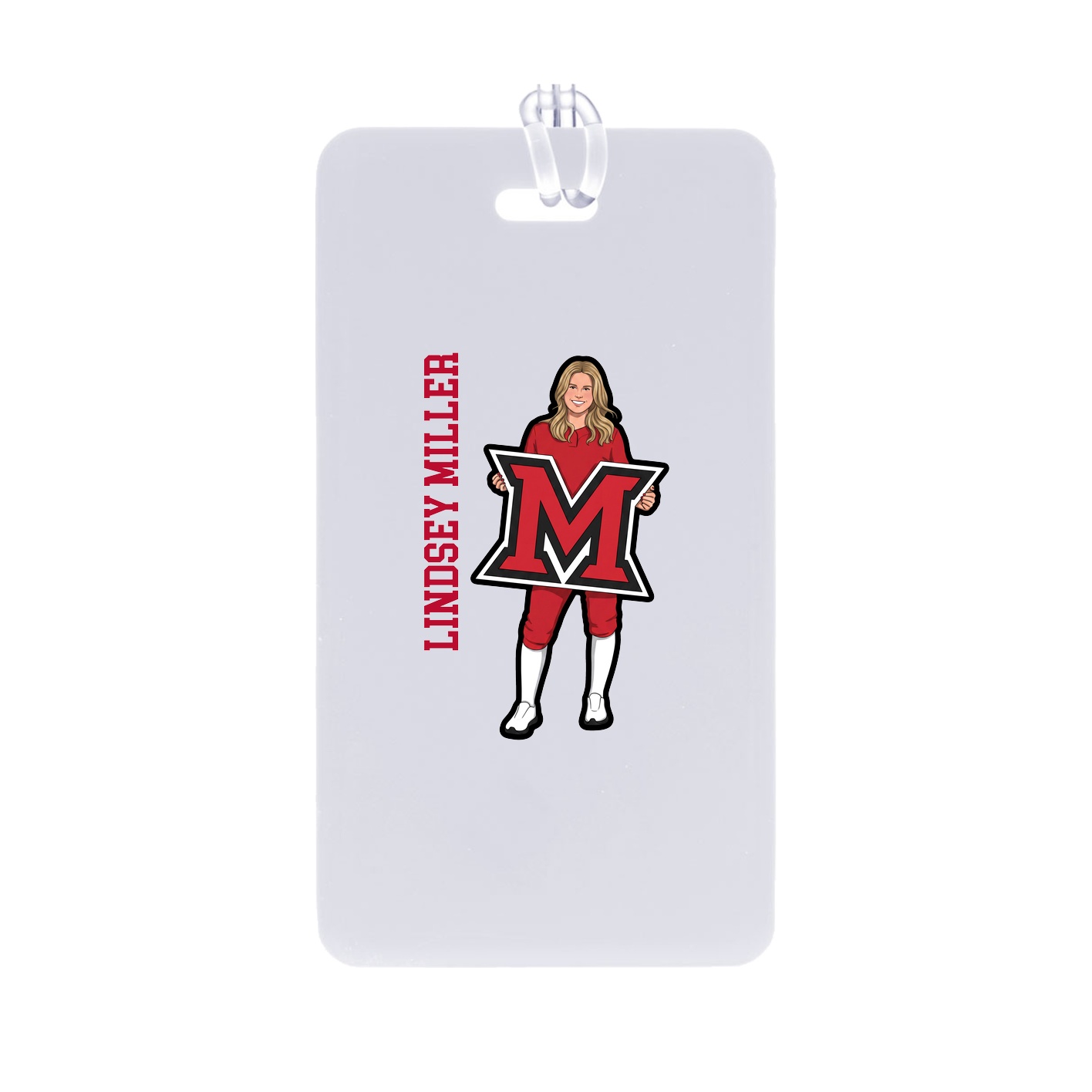 Bag Tag — Name Vertical in Classic