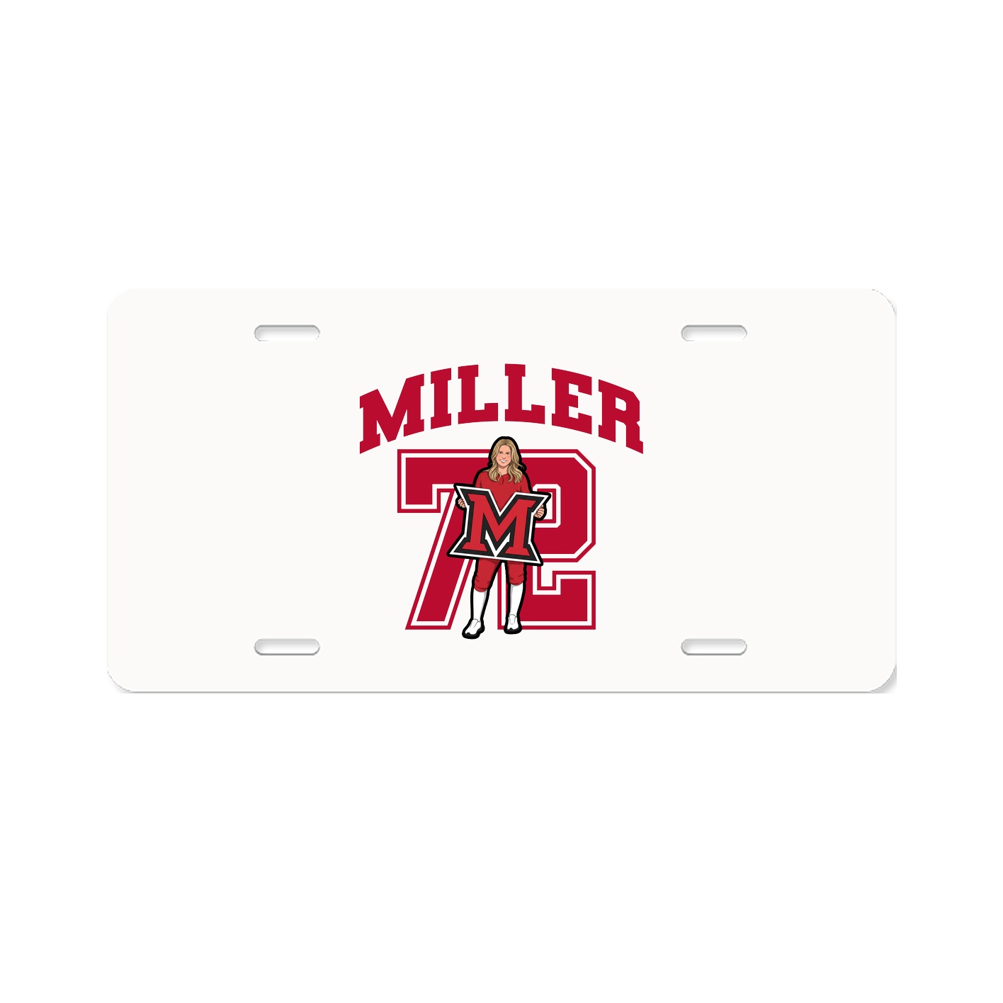 License Plate — Number in Classic