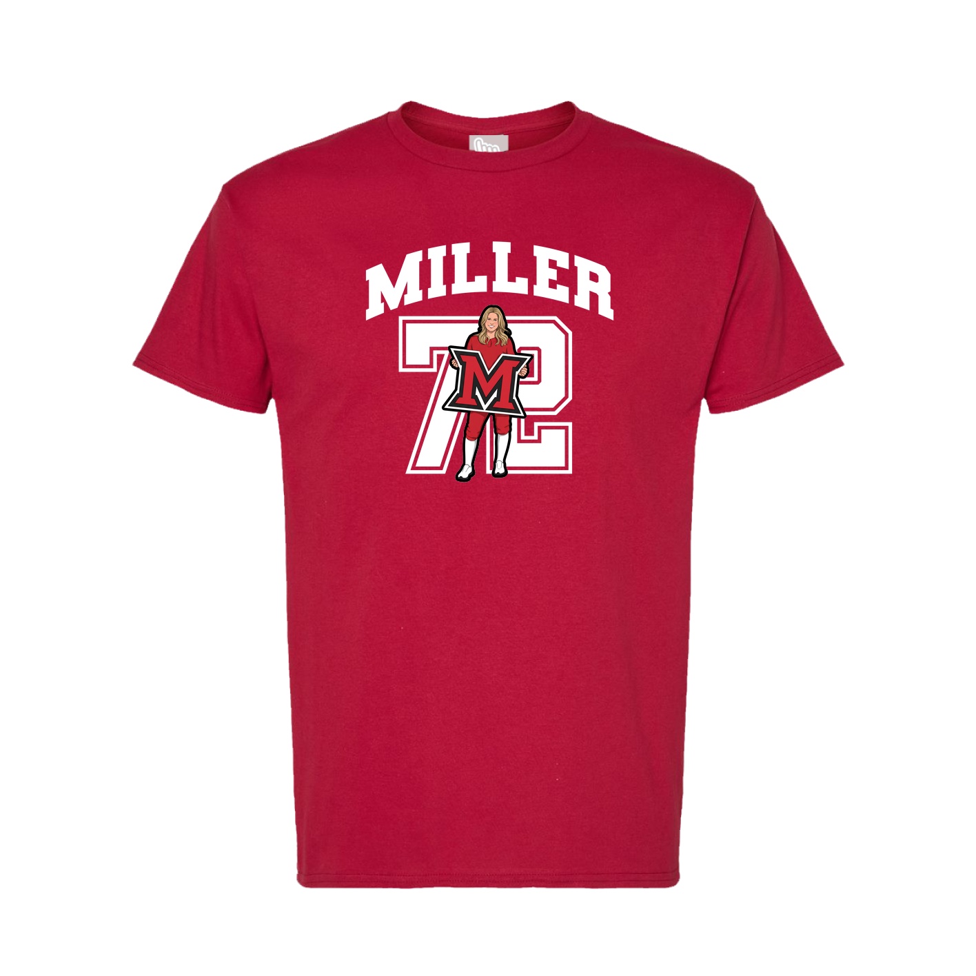 Tee — Number in Crimson