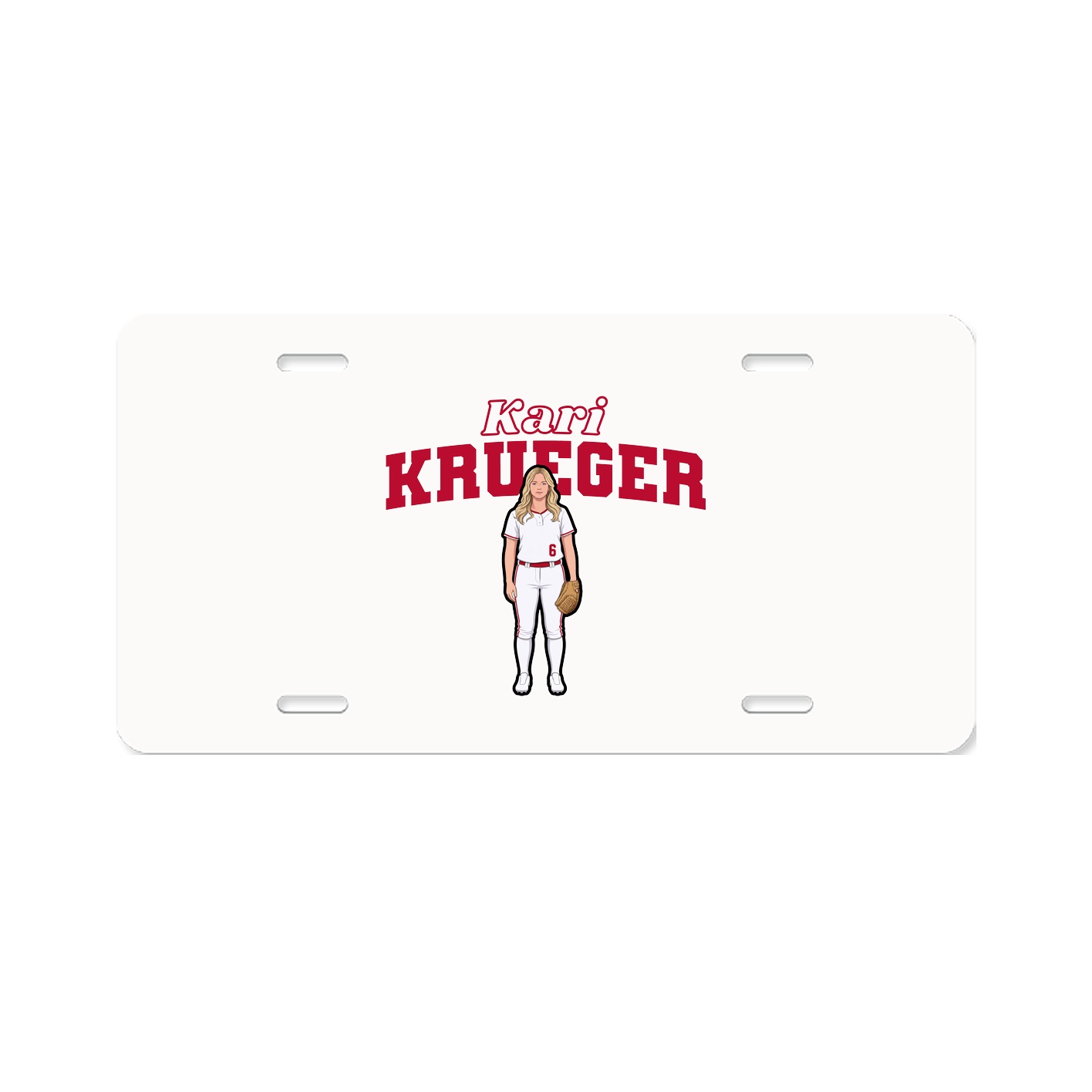 License Plate — Name Arch in Classic