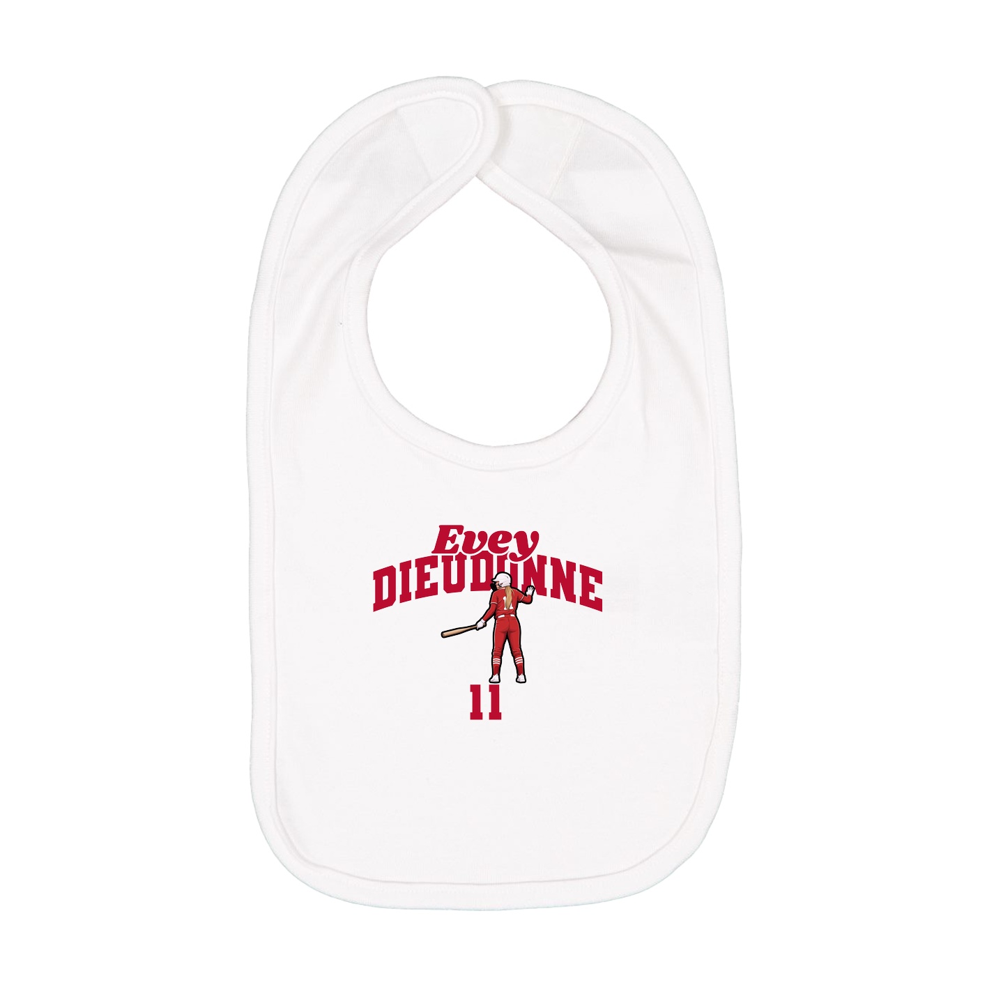 Infant Bib — Signature Arch in White