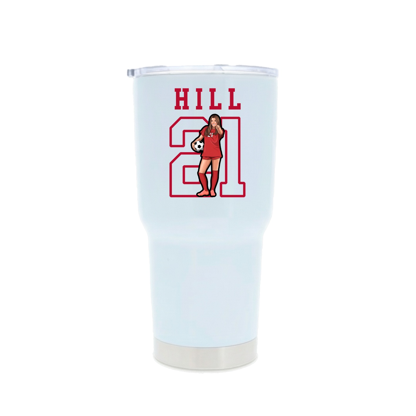 30oz Stainless Steel Tumbler — Shirsey in White