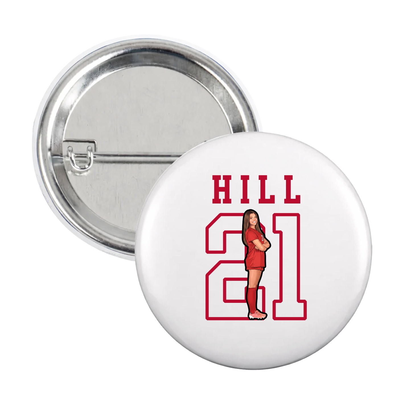 Game Day Button — Shirsey in White