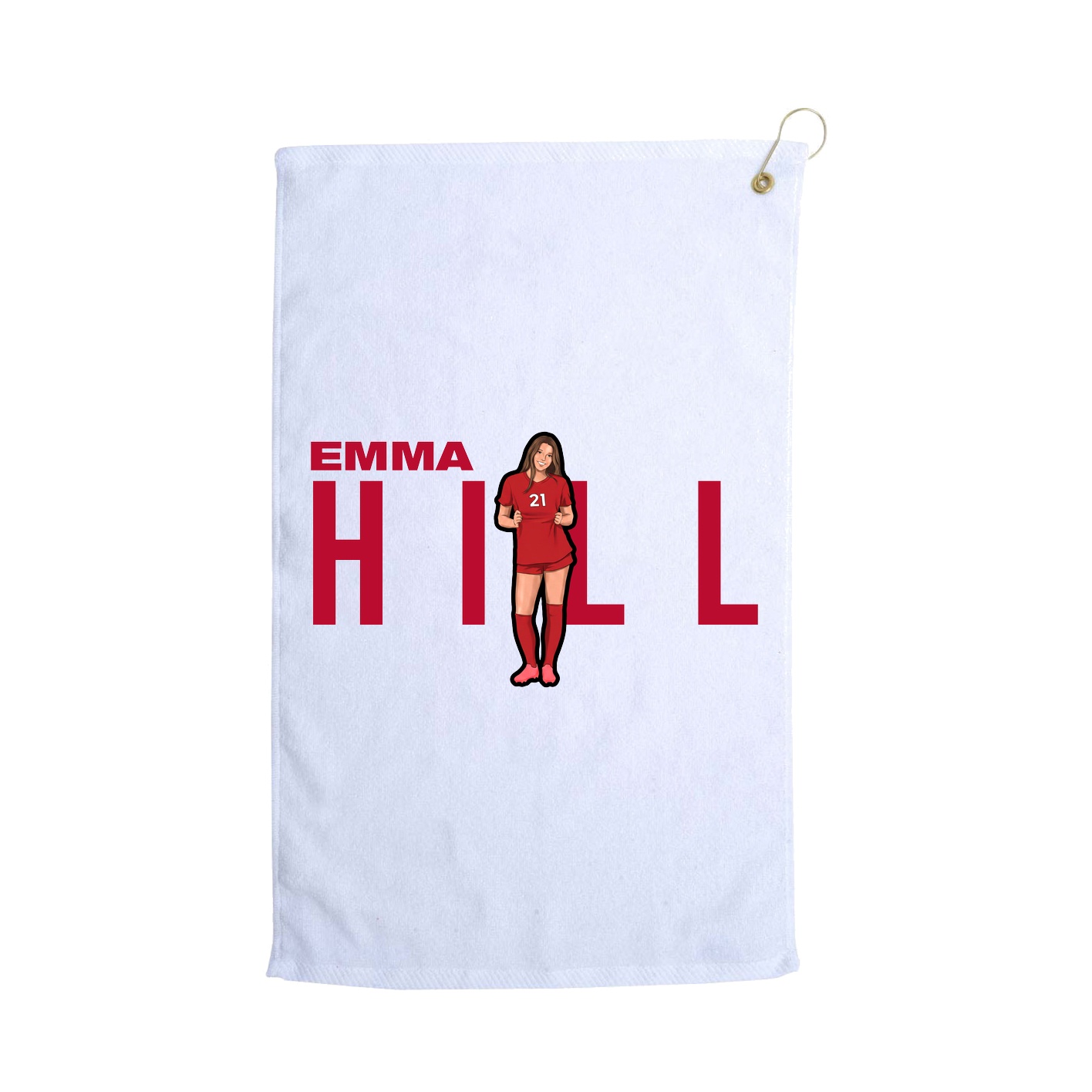 Golf Towel — Player Name in White