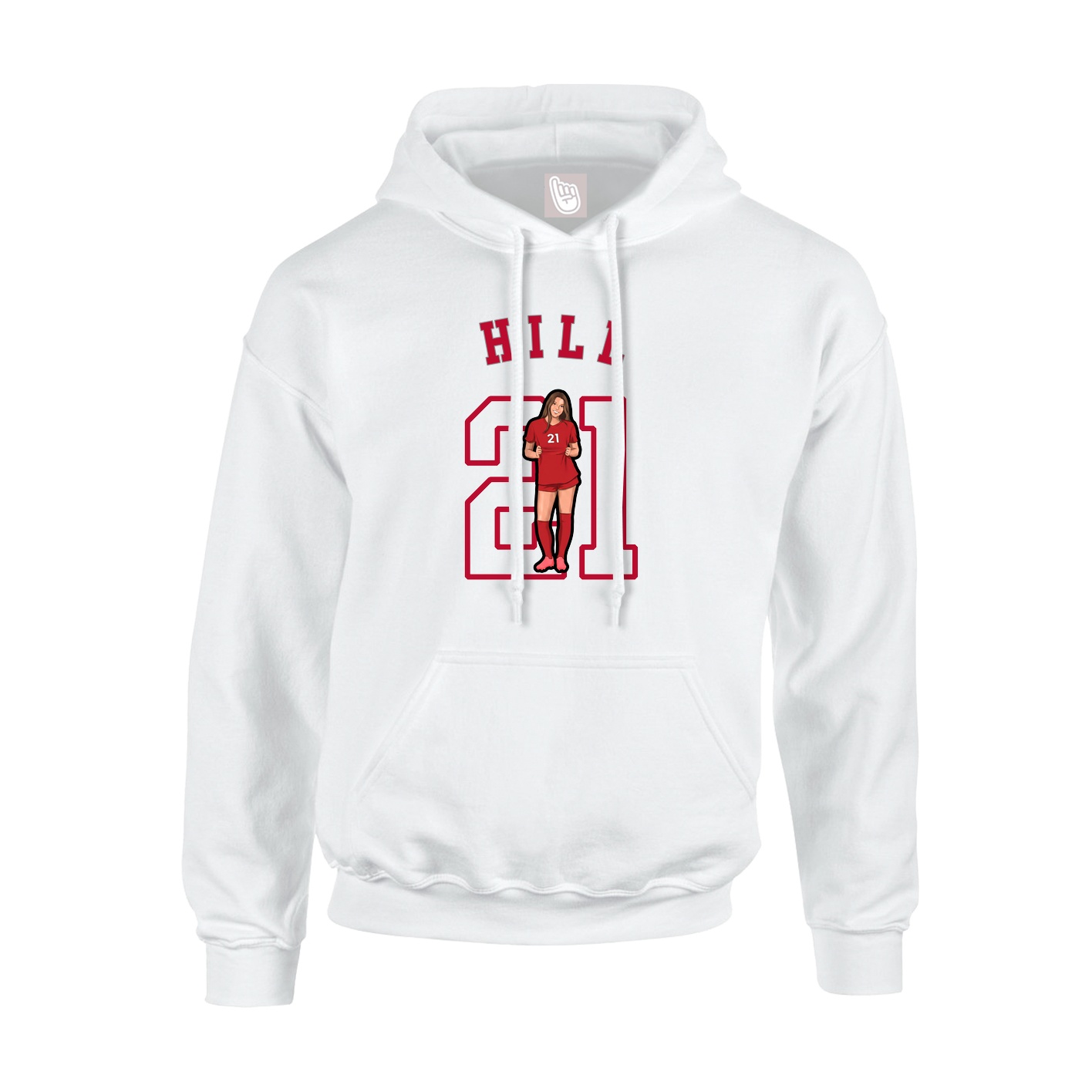 Hoodie — Shirsey Arch in White