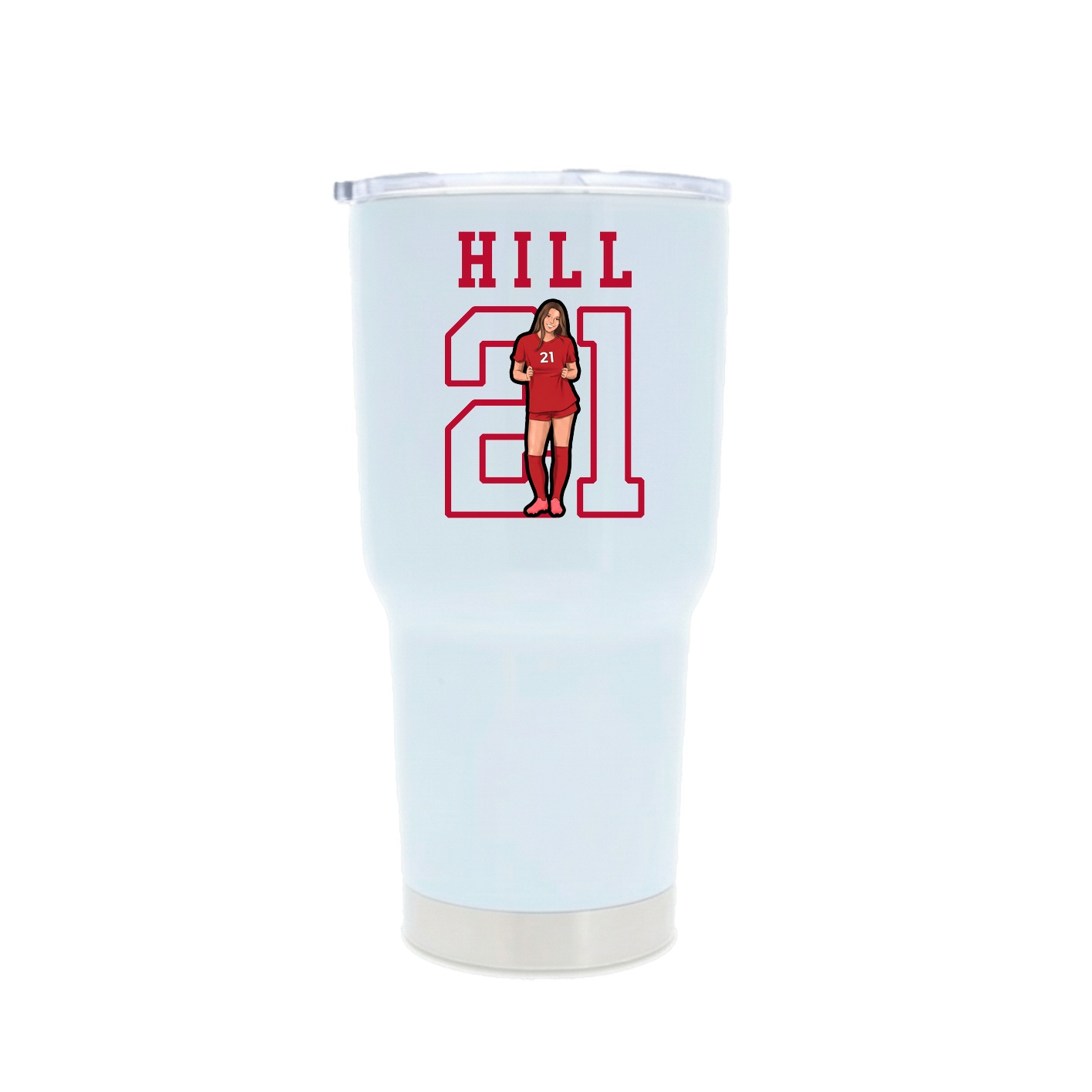30oz Stainless Steel Tumbler — Shirsey in White