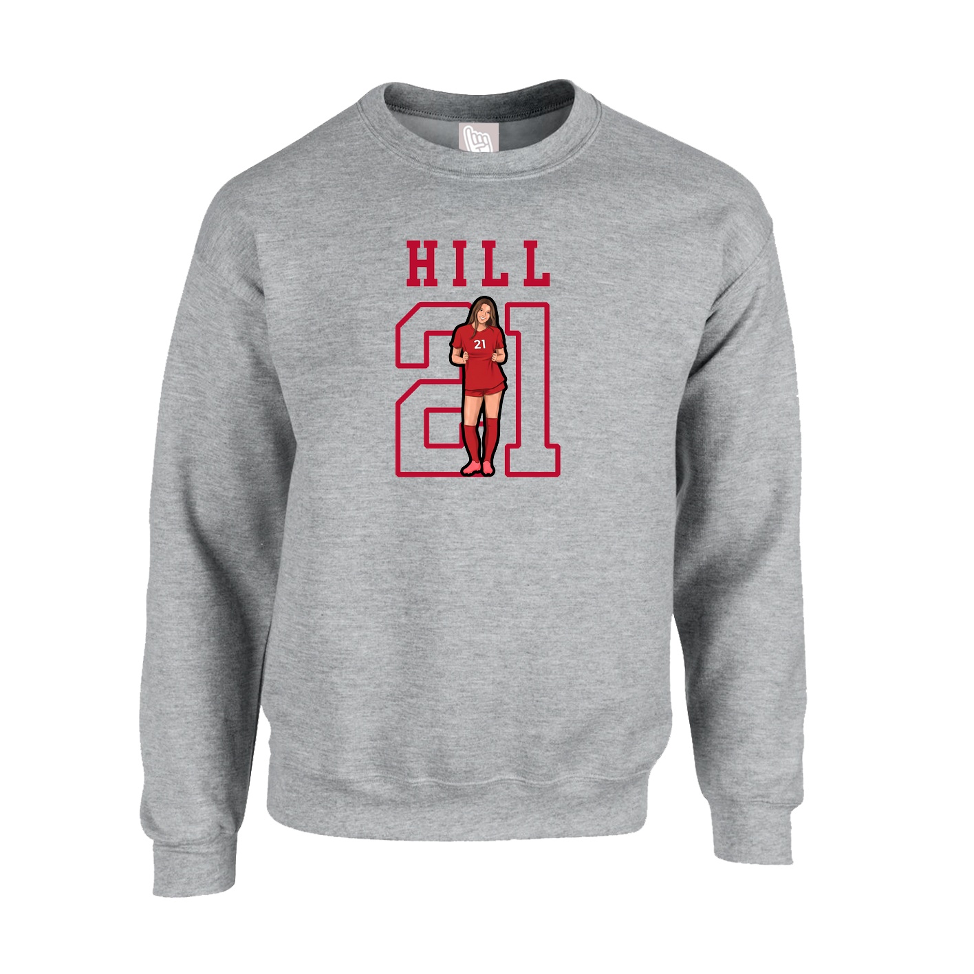Fleece Crew — Shirsey in Grey
