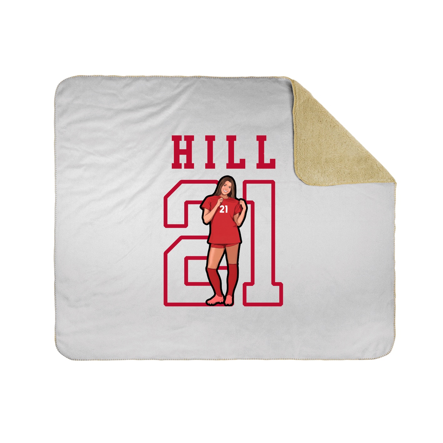 Throw Blanket — Shirsey in White