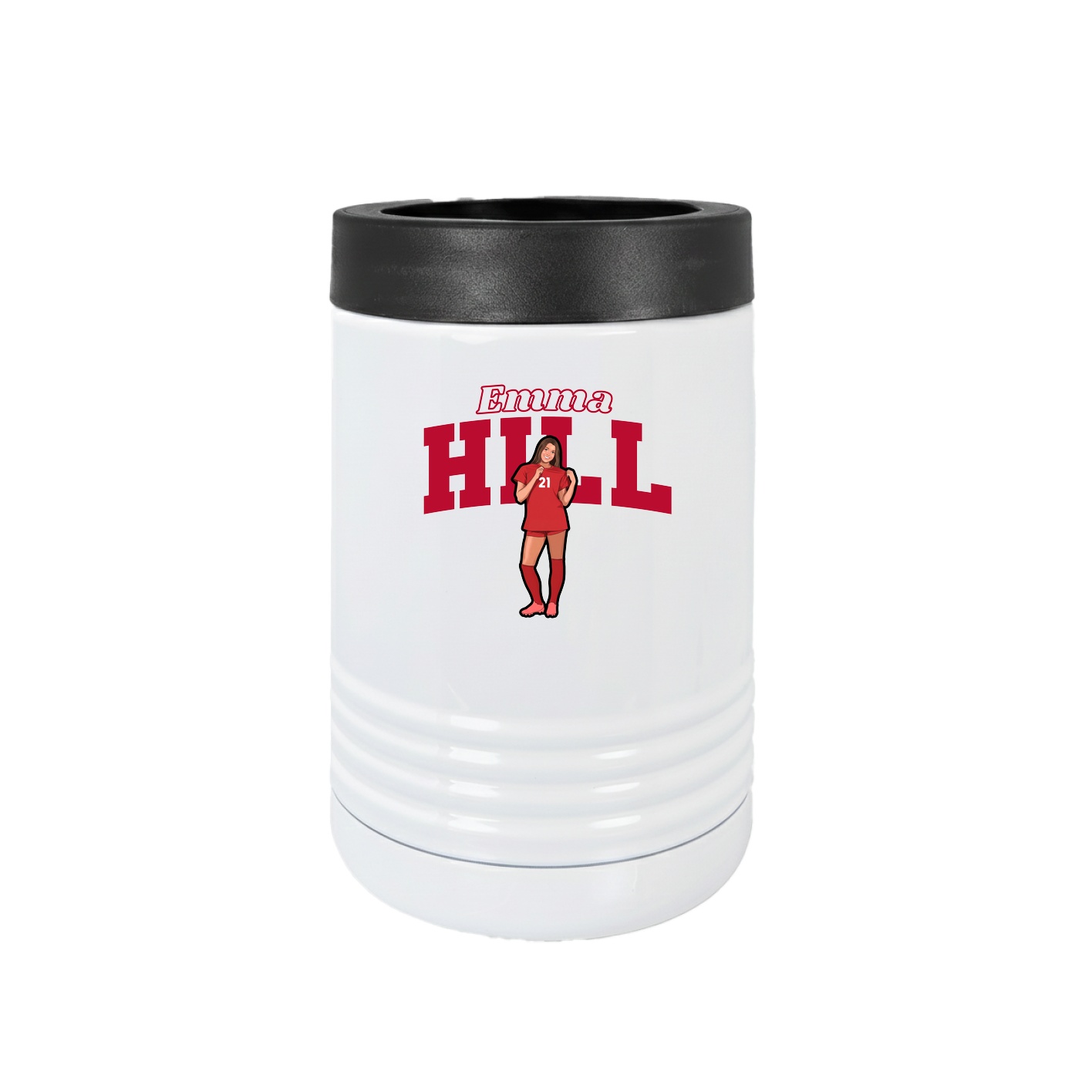 Beverage Holder — Name Arch in White