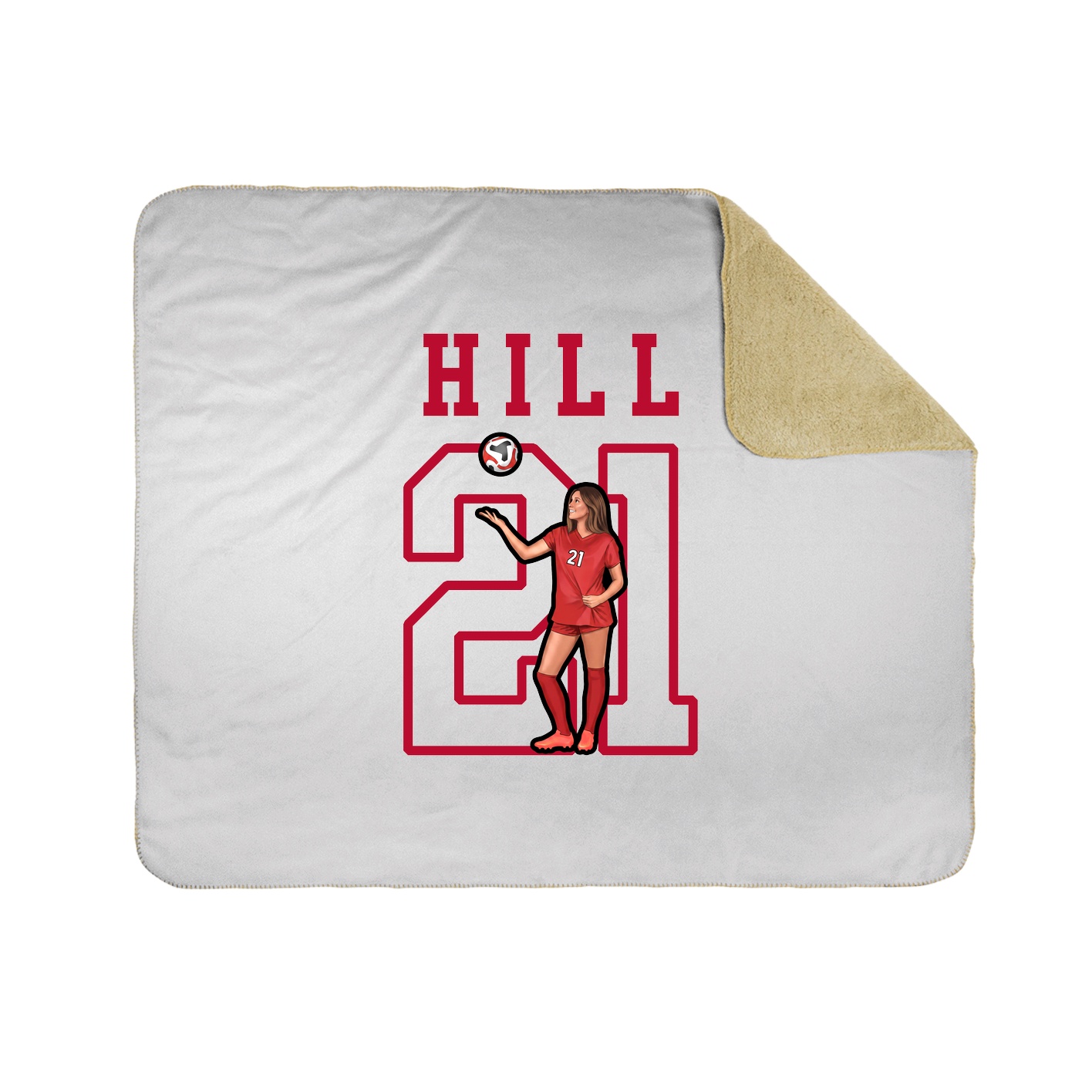 Throw Blanket — Shirsey in White