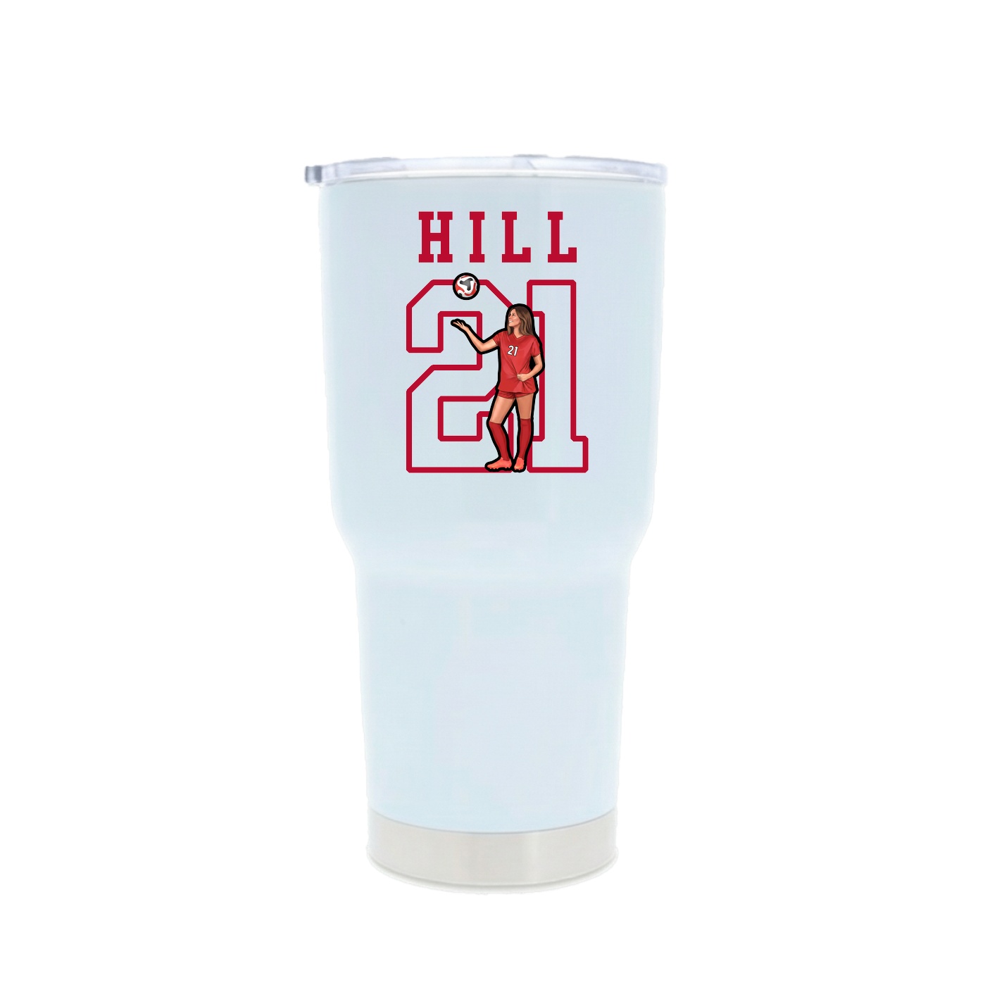 30oz Stainless Steel Tumbler — Shirsey in White
