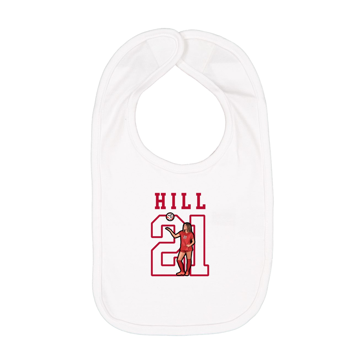 Infant Bib — Shirsey in White