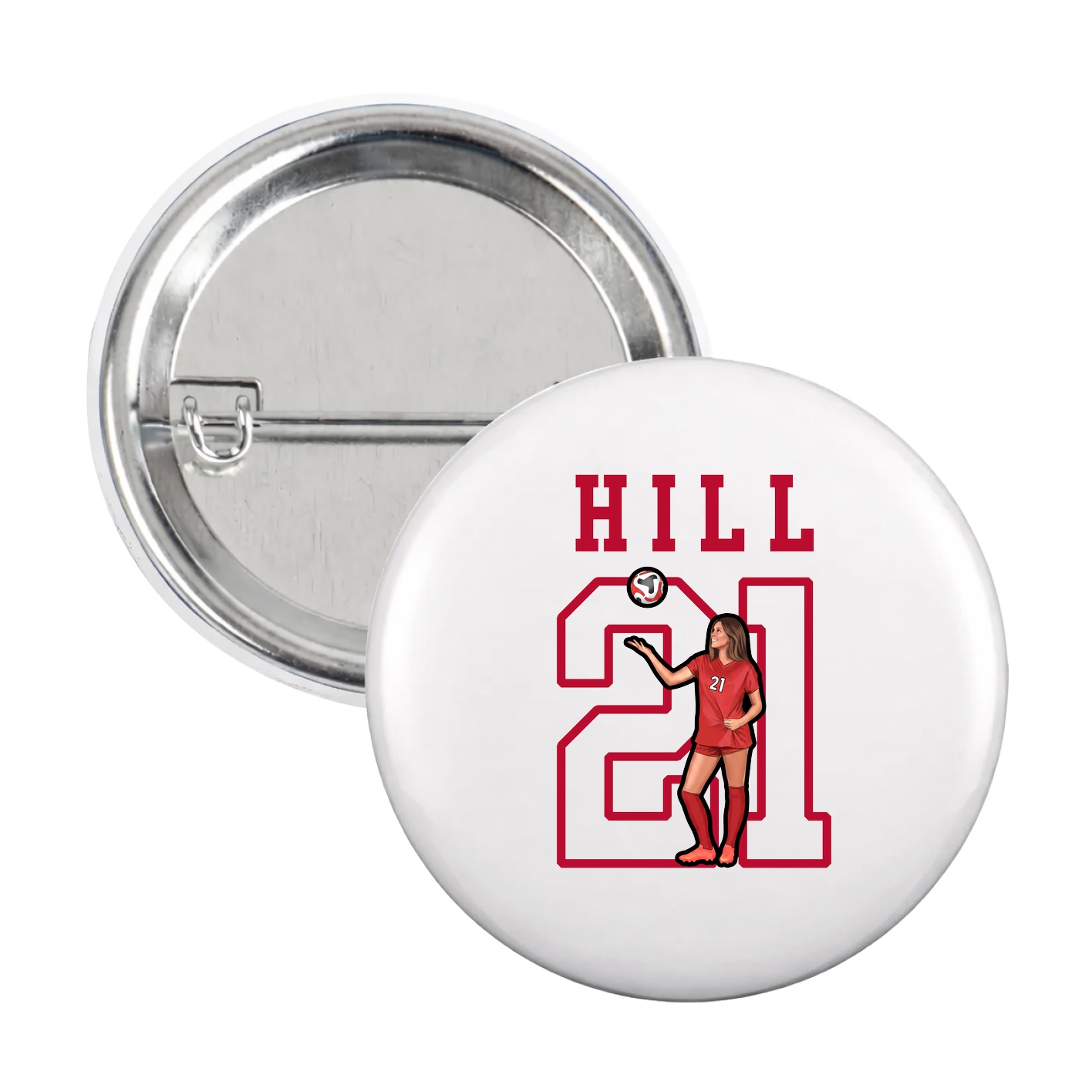 Game Day Button — Shirsey in White