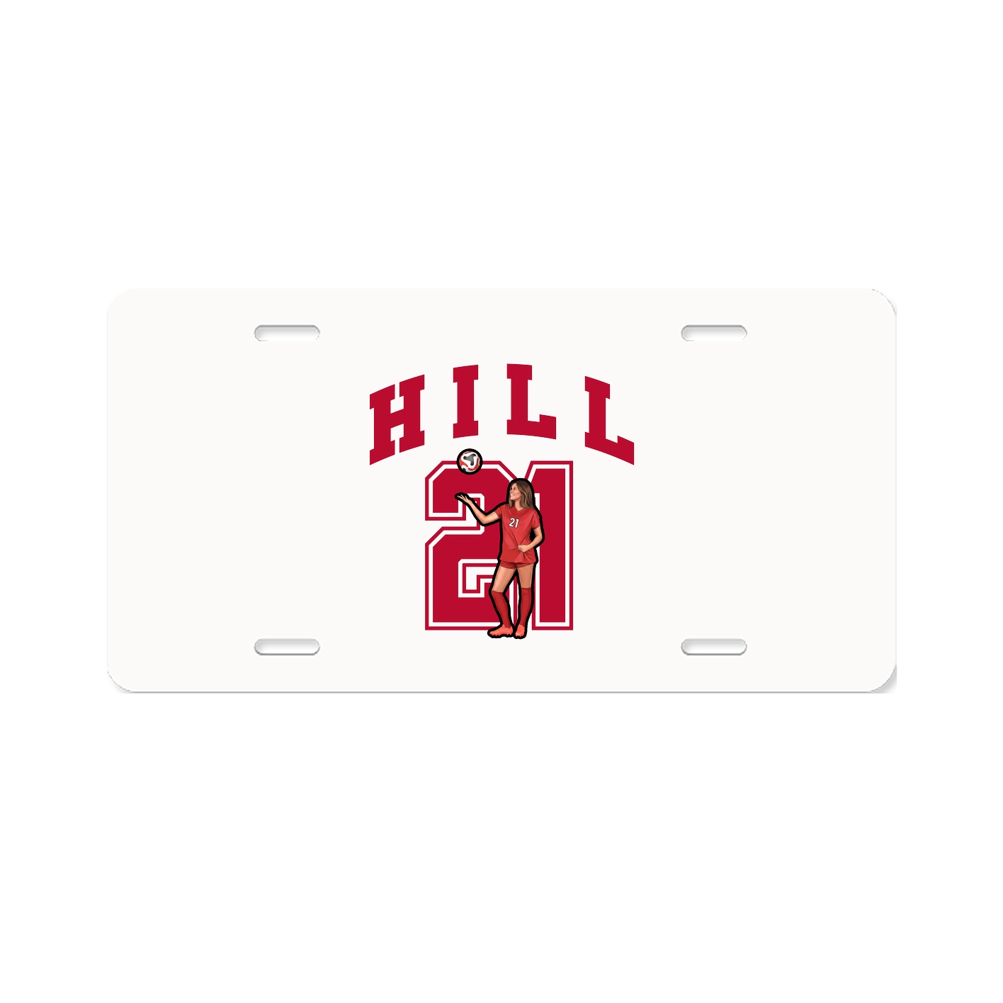 License Plate — Number in Classic