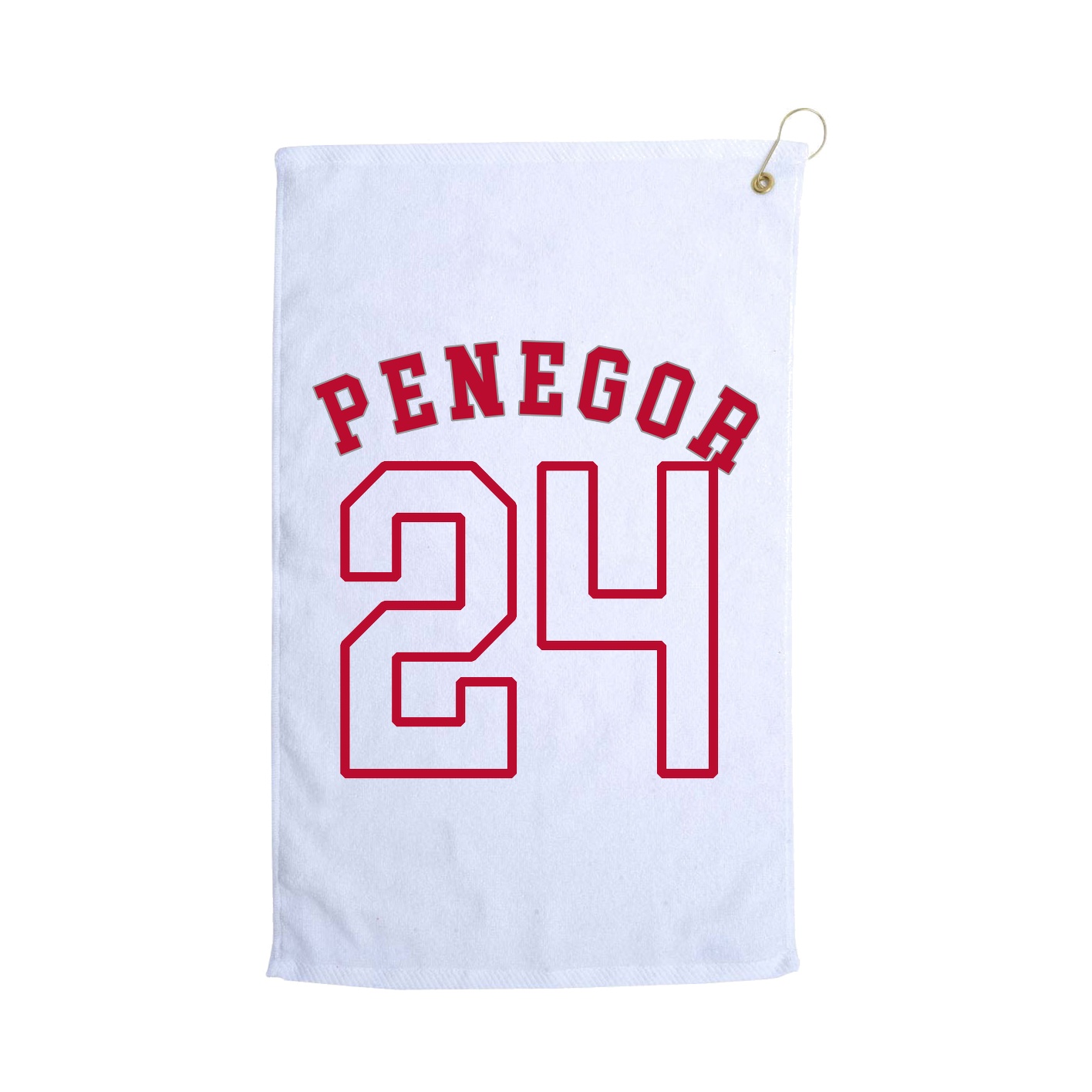 Golf Towel — Shirsey Arch in White