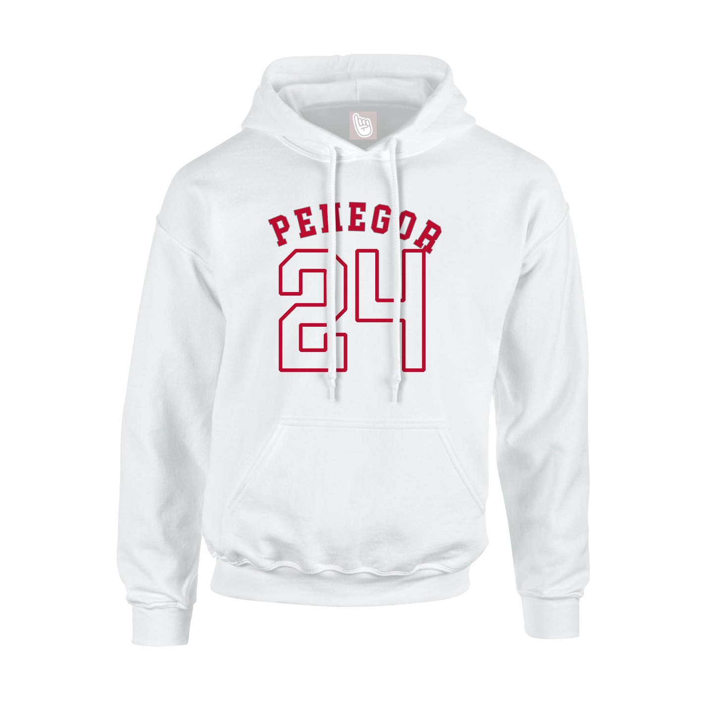 Hoodie — Shirsey Arch in White