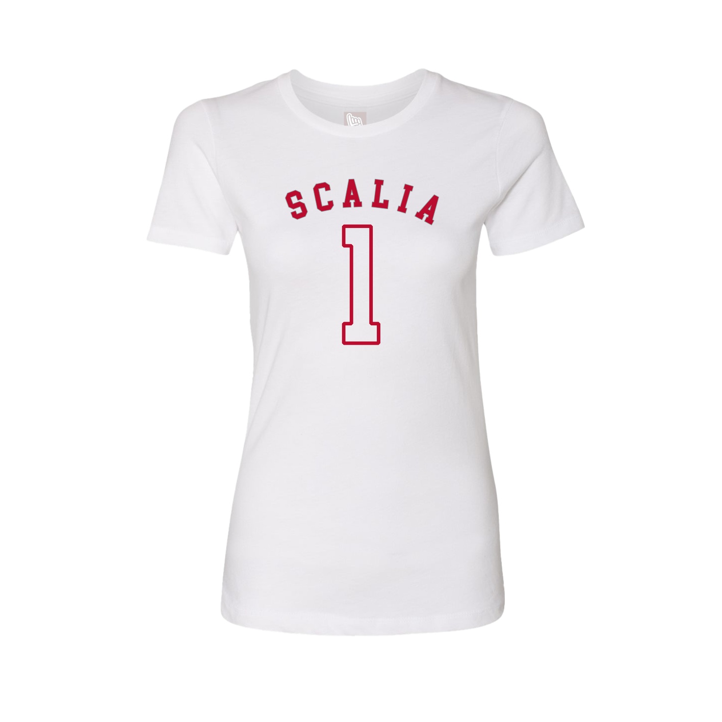Fitted Women's Tee — Shirsey Arch in White