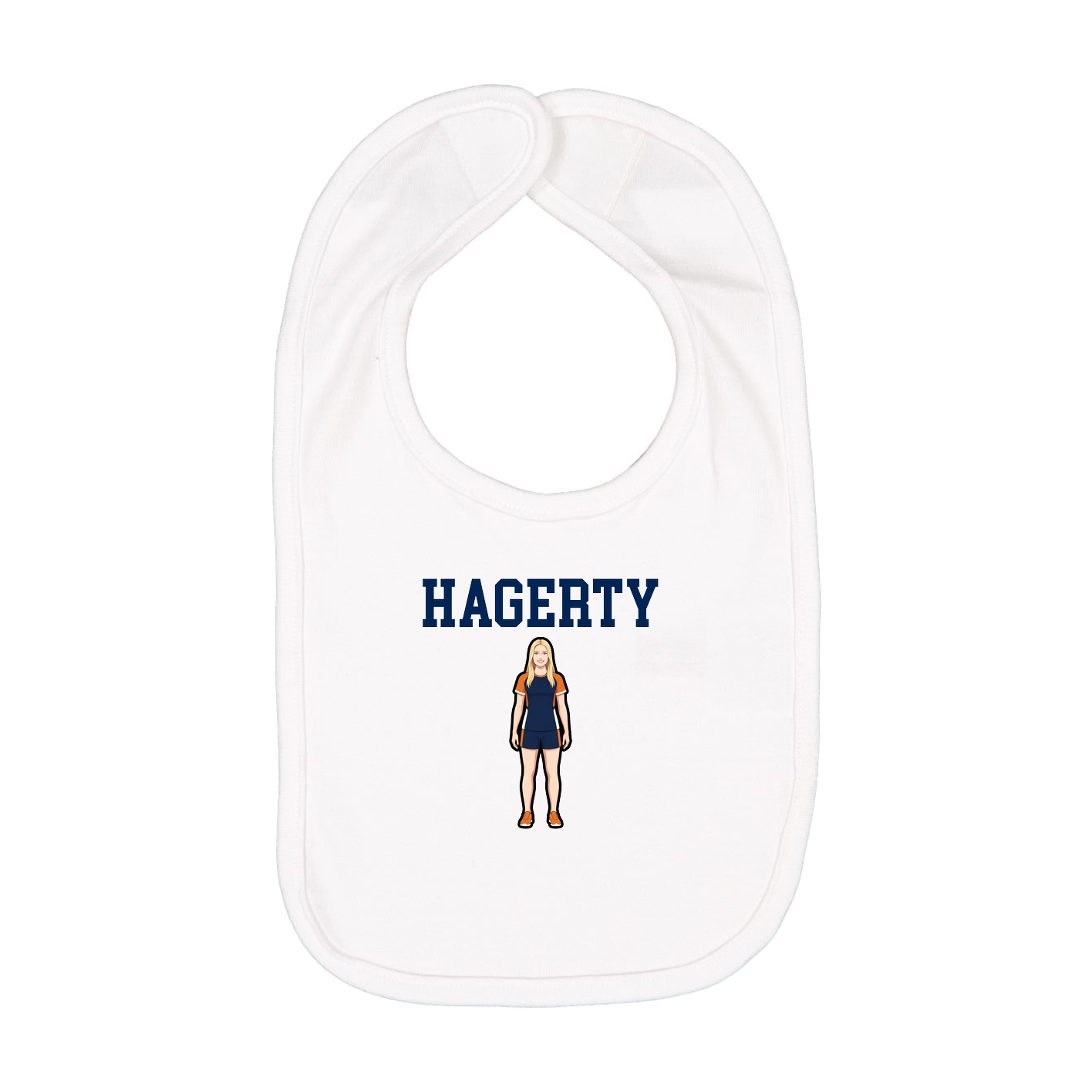 Infant Bib — Shirsey in White