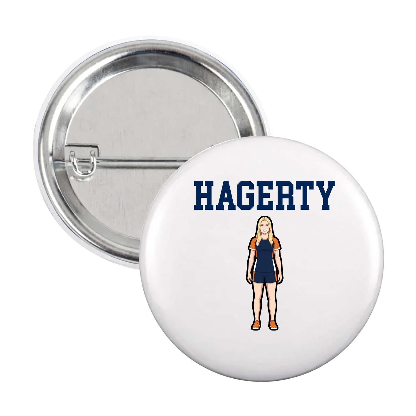 Game Day Button — Shirsey in White
