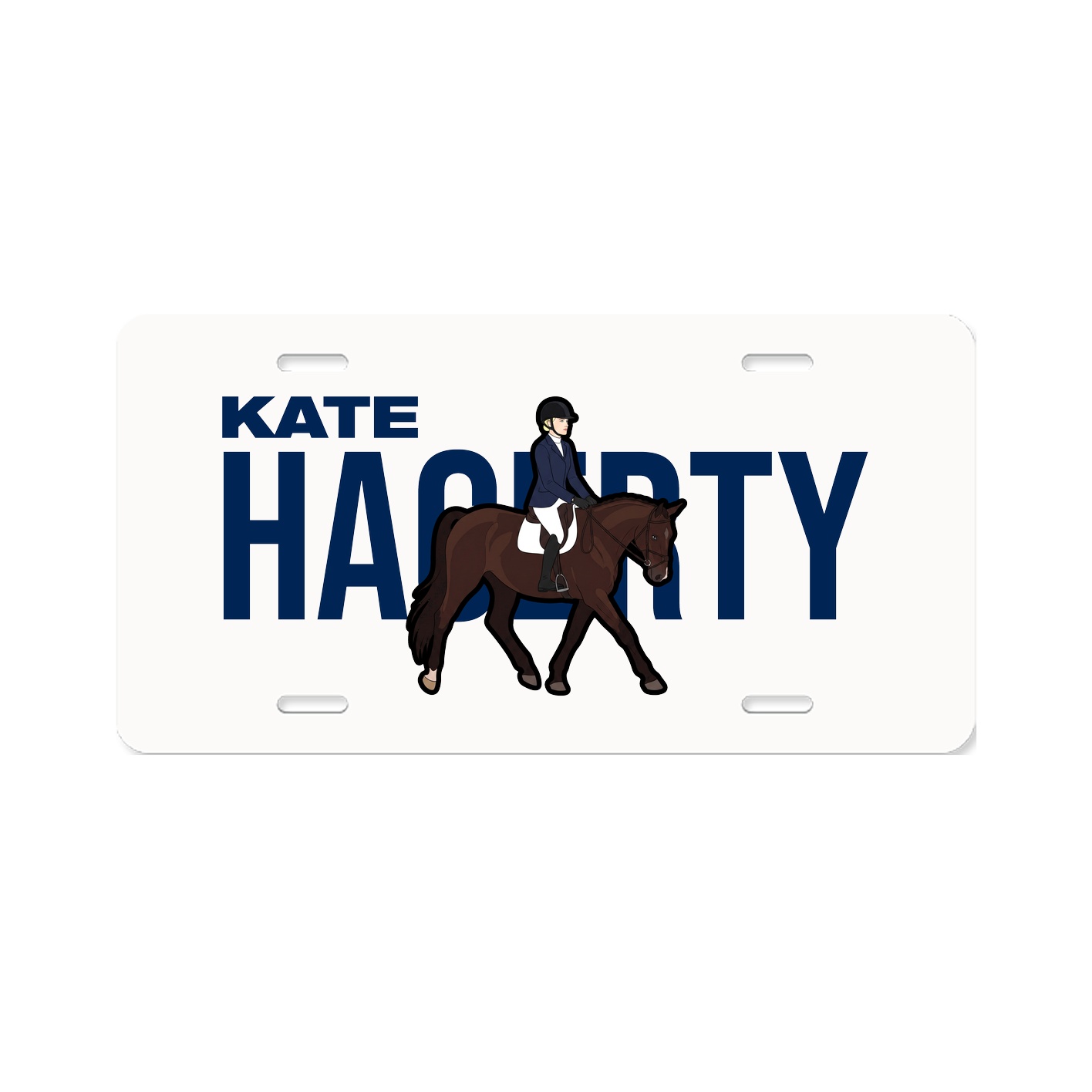 License Plate — Player Name in Classic