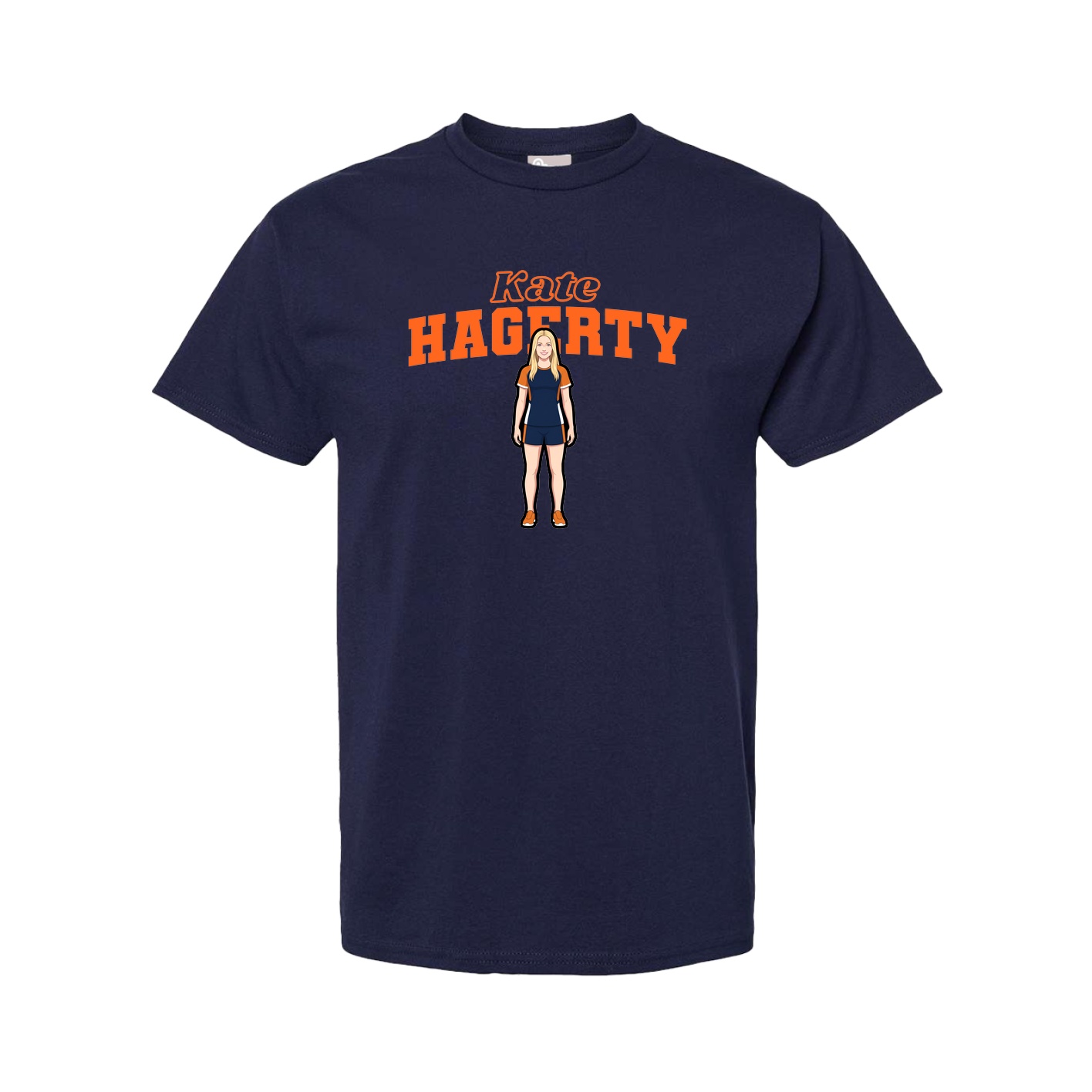 Youth Tee — Name Arch in Navy