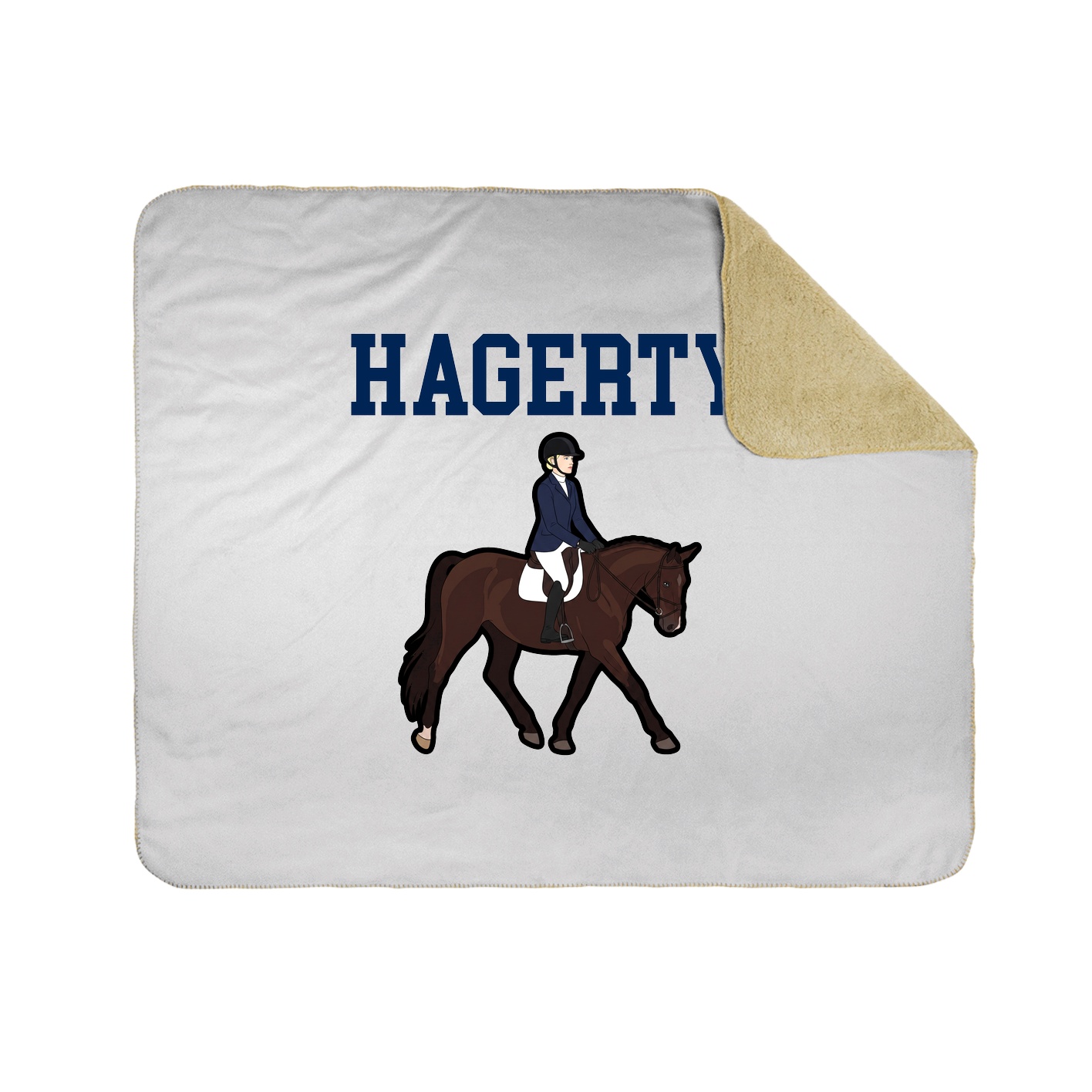 Throw Blanket — Shirsey in White