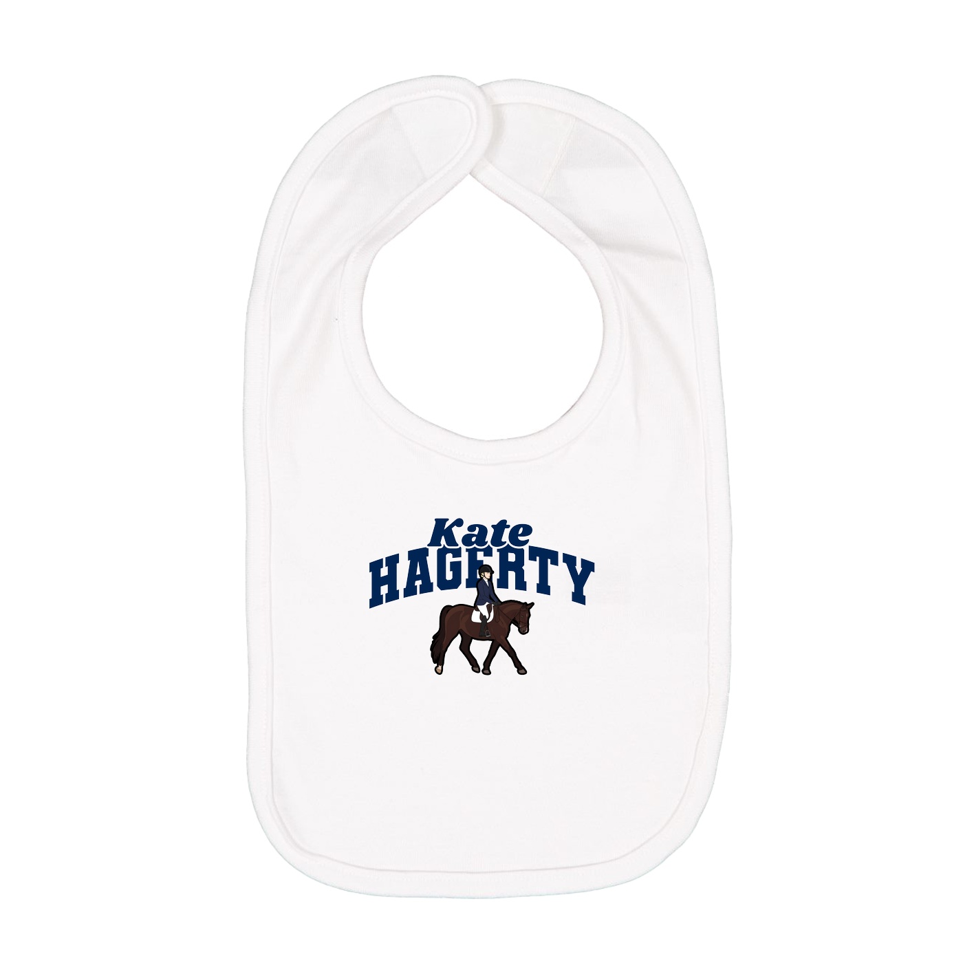 Infant Bib — Signature Arch in White