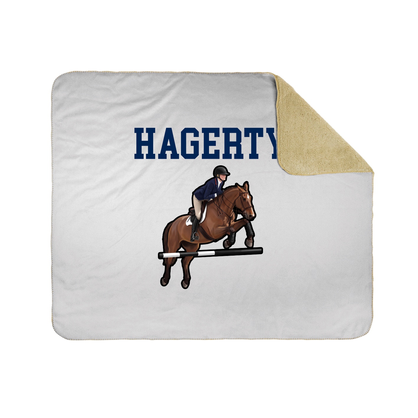 Throw Blanket — Shirsey in White