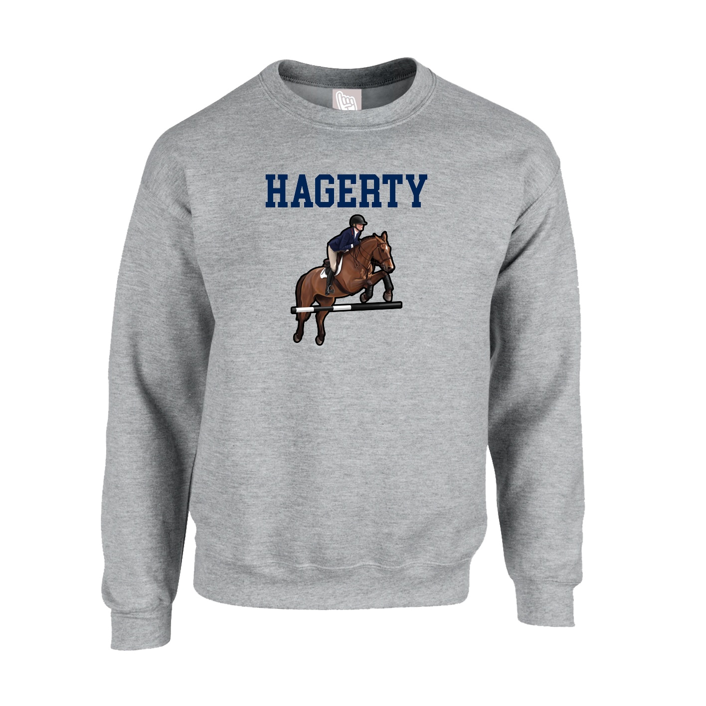 Fleece Crew — Shirsey in Grey