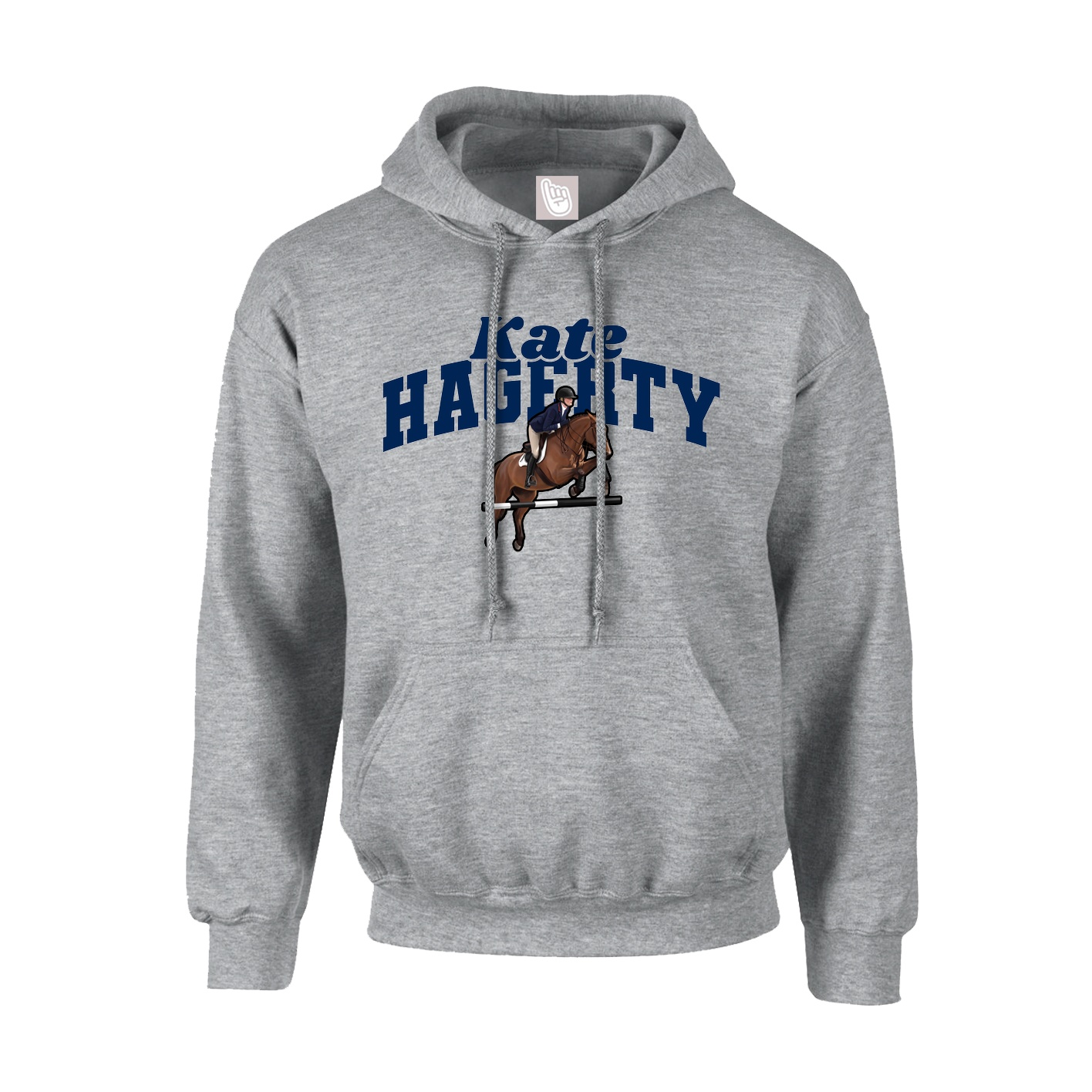 Hoodie — Signature Arch in Grey