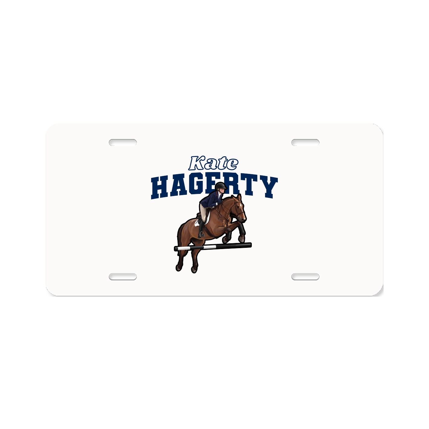 License Plate — Name Arch in Classic