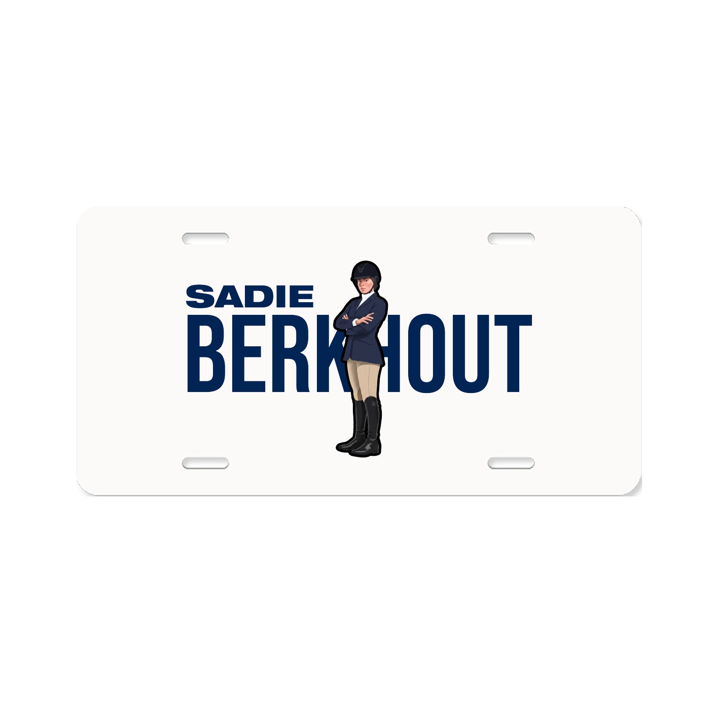 License Plate — Player Name in Classic