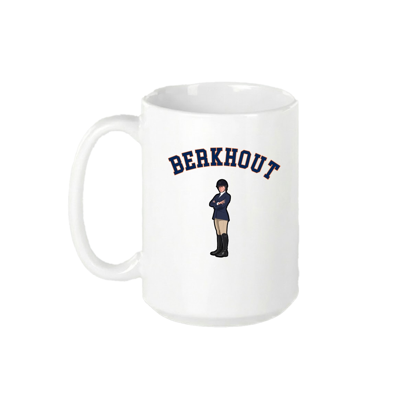 15oz Coffee Mug — Shirsey Arch in White