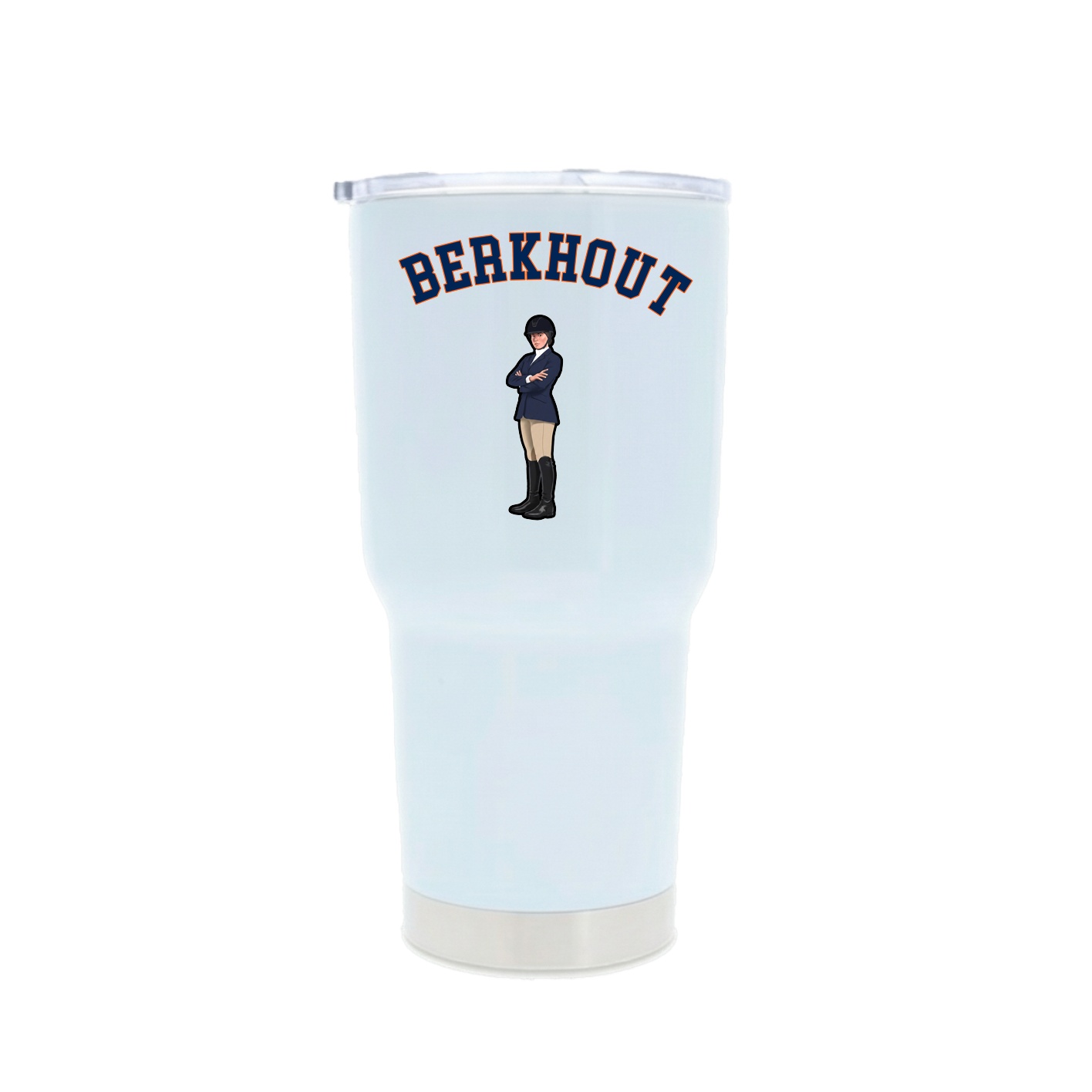 30oz Stainless Steel Tumbler — Shirsey Arch in White