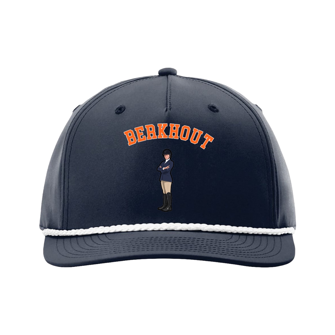 Five-Panel Classic Rope Cap — Shirsey Arch in Navy