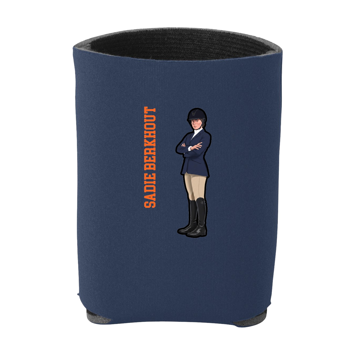 Can Holder — Name Vertical in Navy