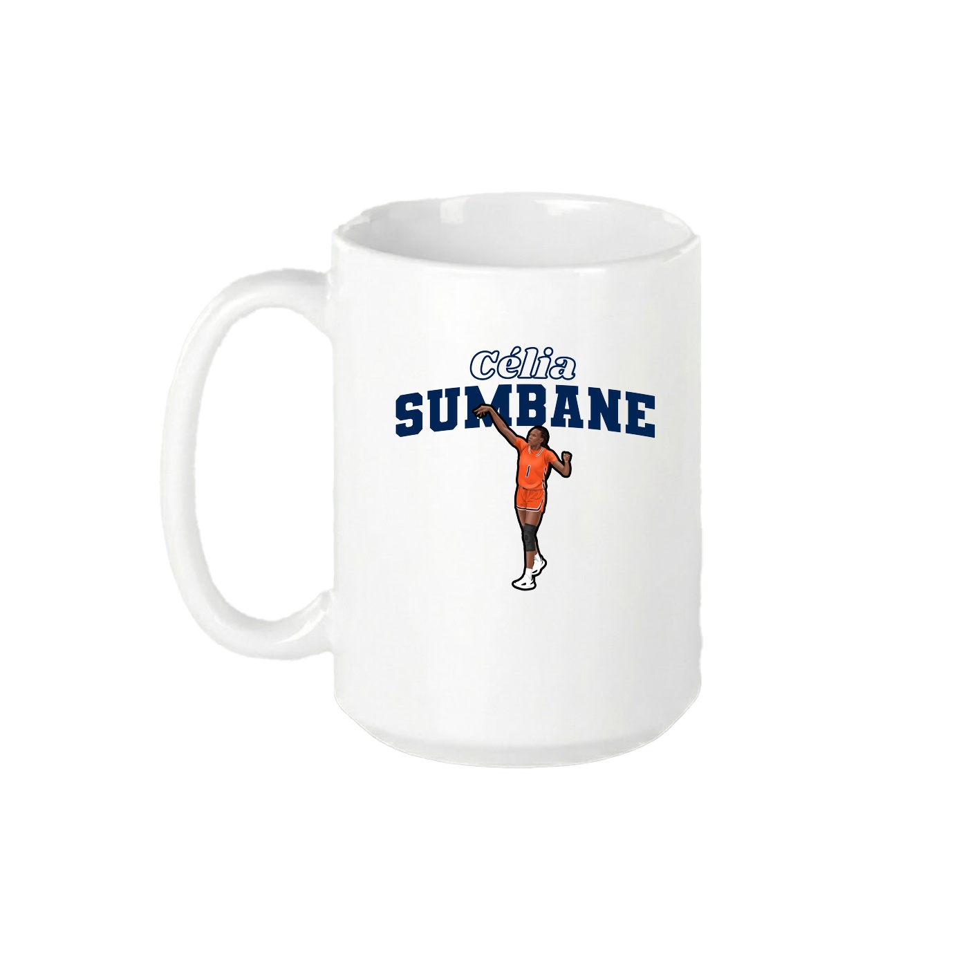 15oz Coffee Mug — Name Arch in White