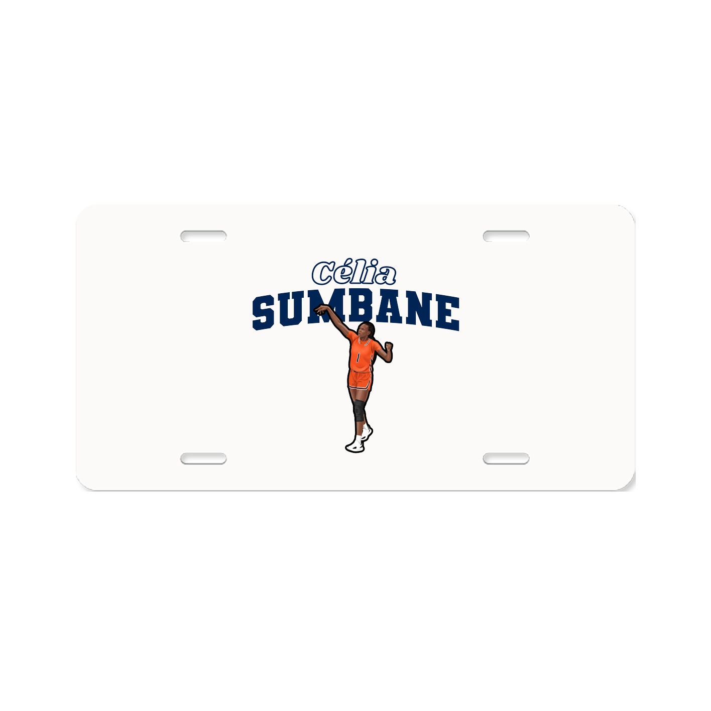 License Plate — Name Arch in Classic