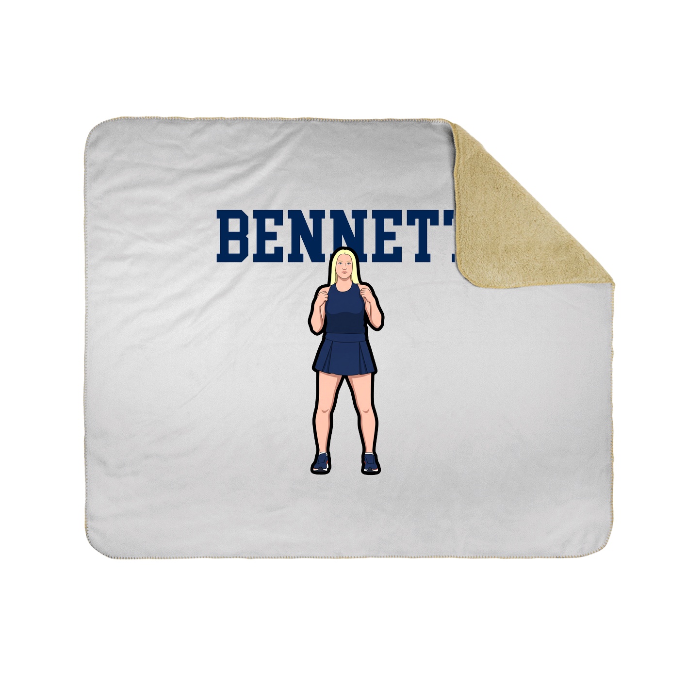 Throw Blanket — Shirsey in White