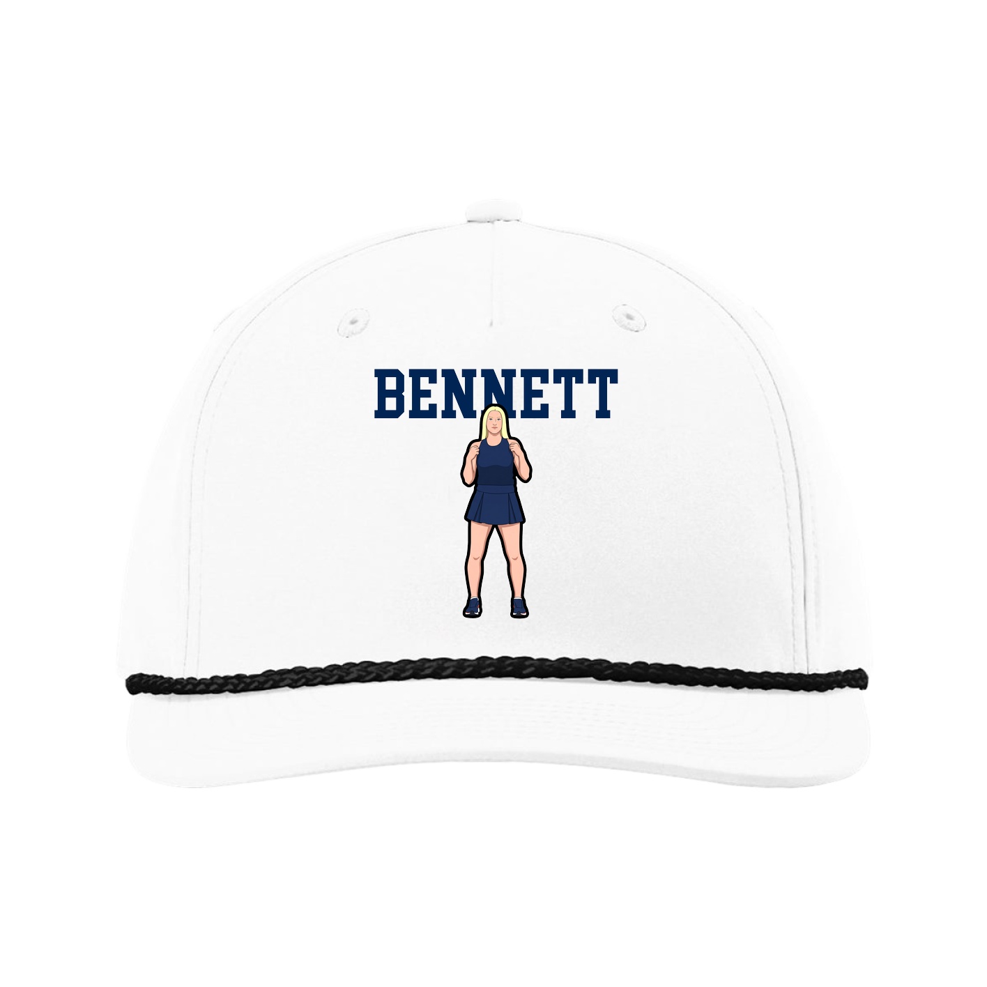 Five-Panel Classic Rope Cap — Shirsey in White