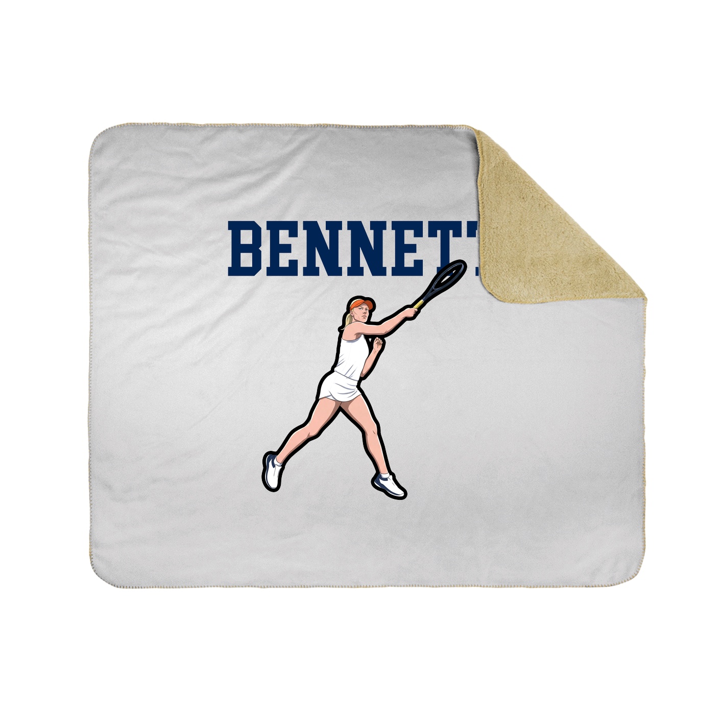 Throw Blanket — Shirsey in White
