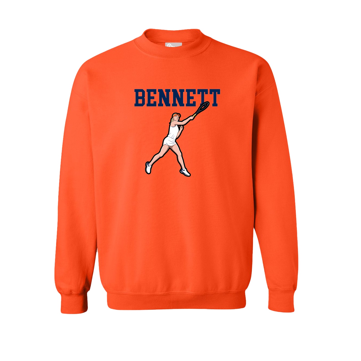 Fleece Crew — Shirsey in Orange