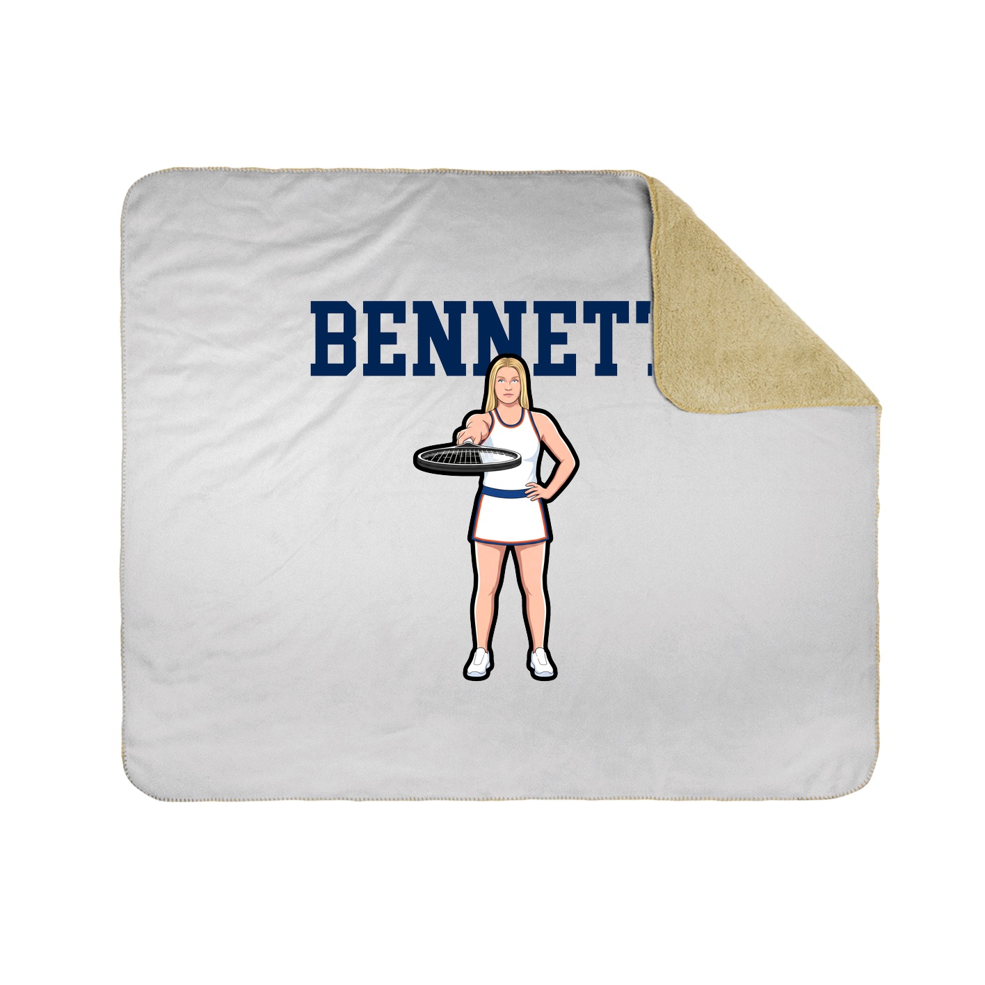 Throw Blanket — Shirsey in White