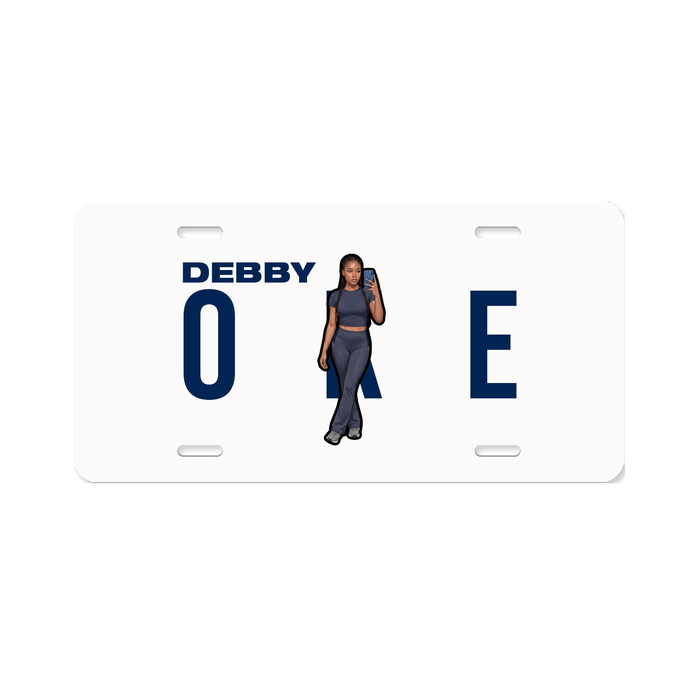 License Plate — Player Name in Classic