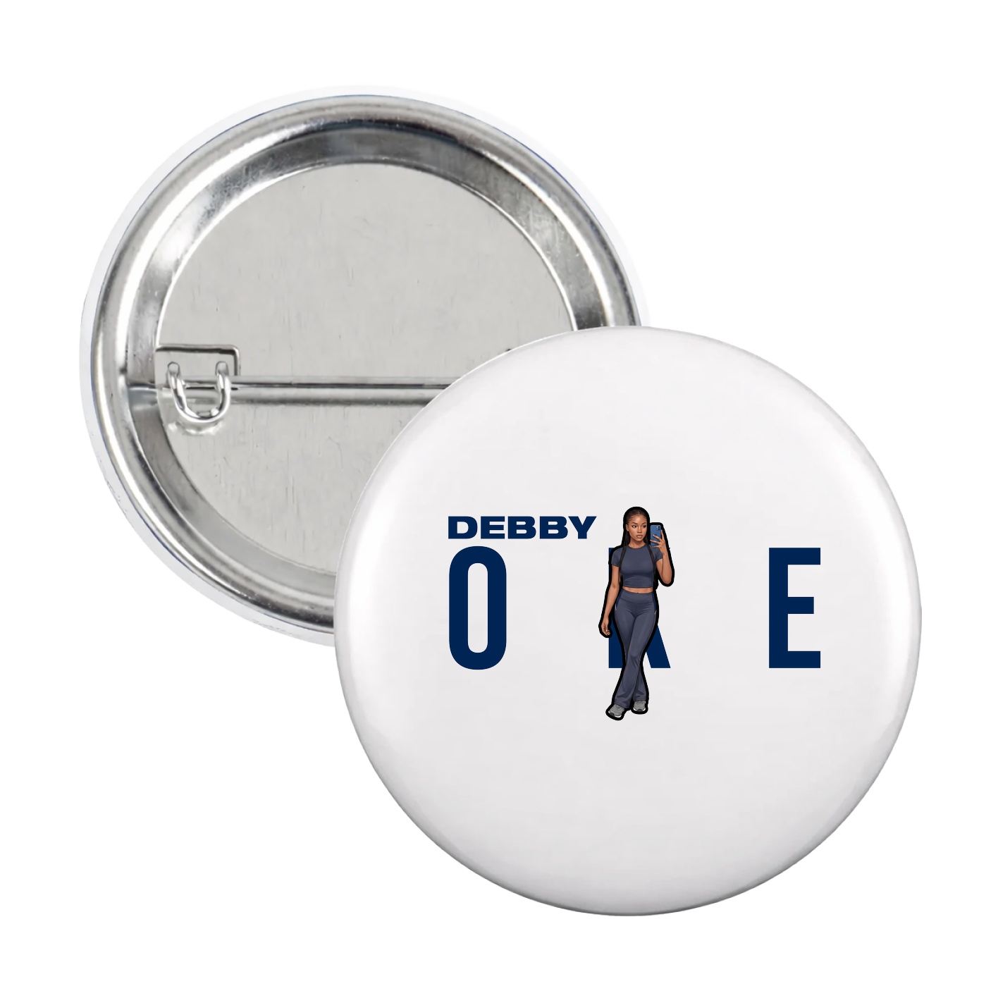 Game Day Button — Player Name in White