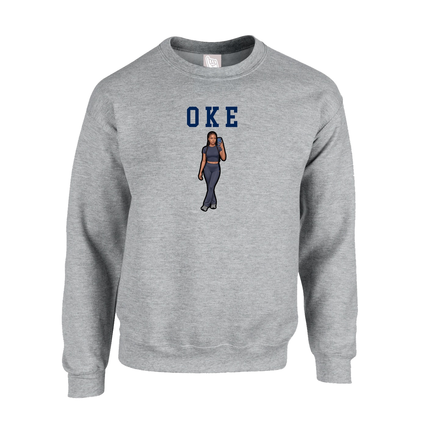 Fleece Crew — Shirsey in Grey