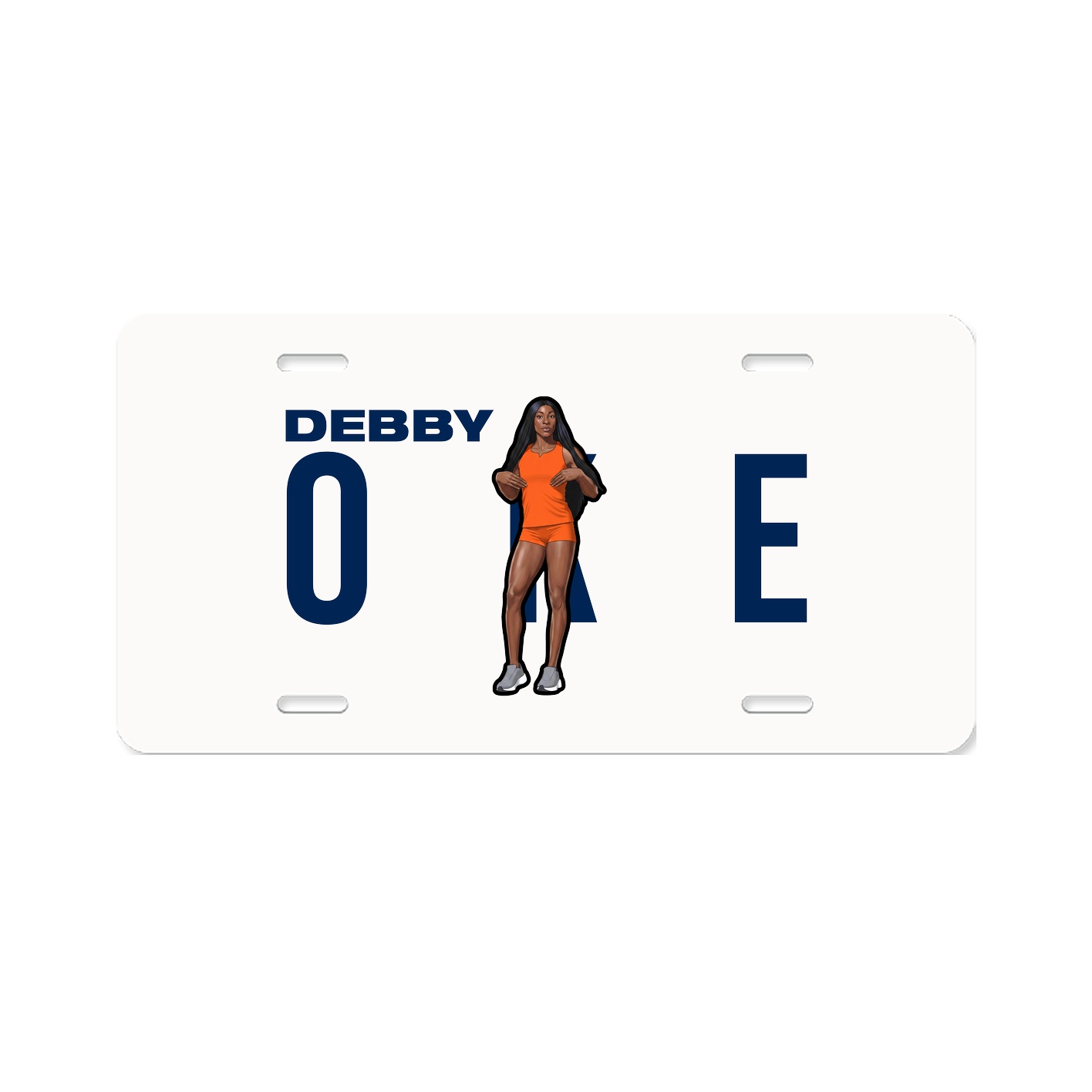 License Plate — Player Name in Classic