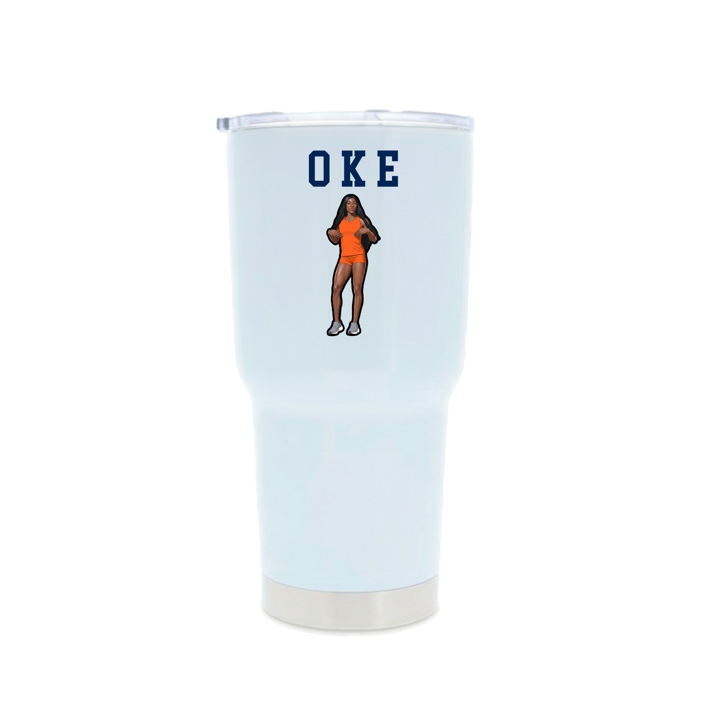 30oz Stainless Steel Tumbler — Shirsey in White