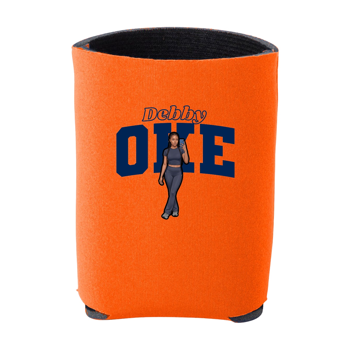 Can Holder — Name Arch in Orange