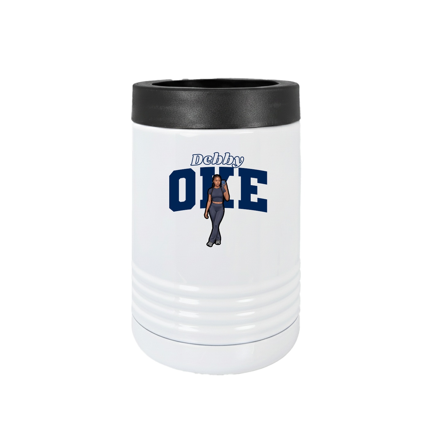Beverage Holder — Name Arch in White